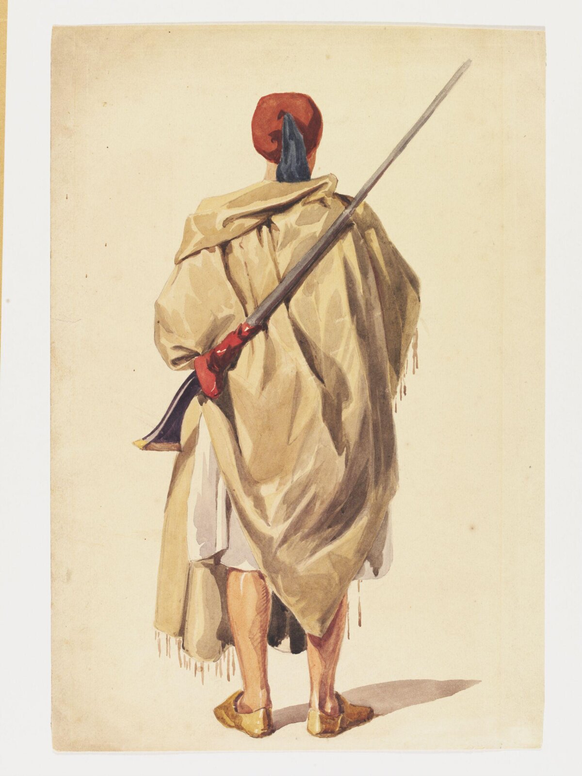 Soldier, back view, John Absolon, 1850-1870