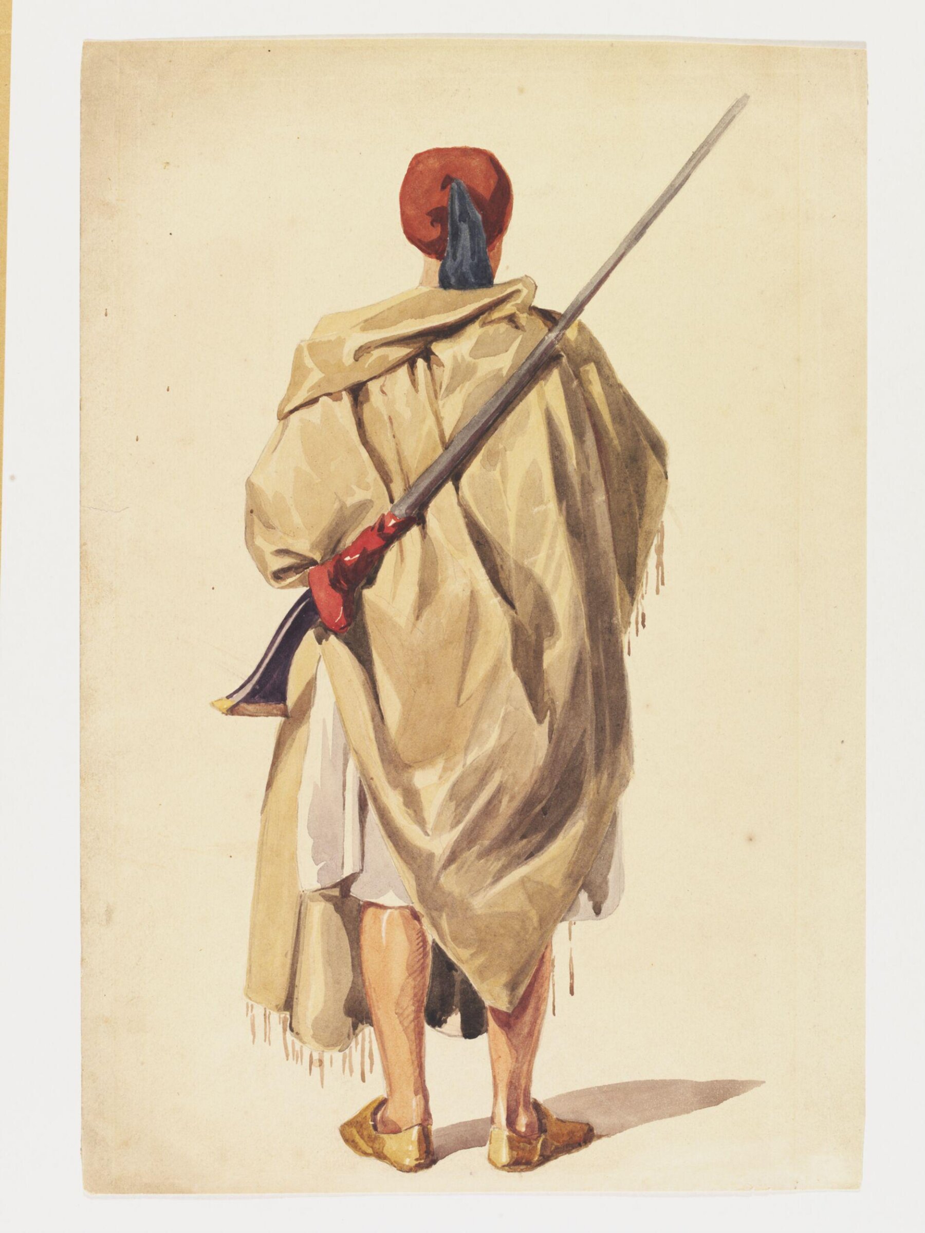 Soldier, back view, John Absolon, 1850-1870