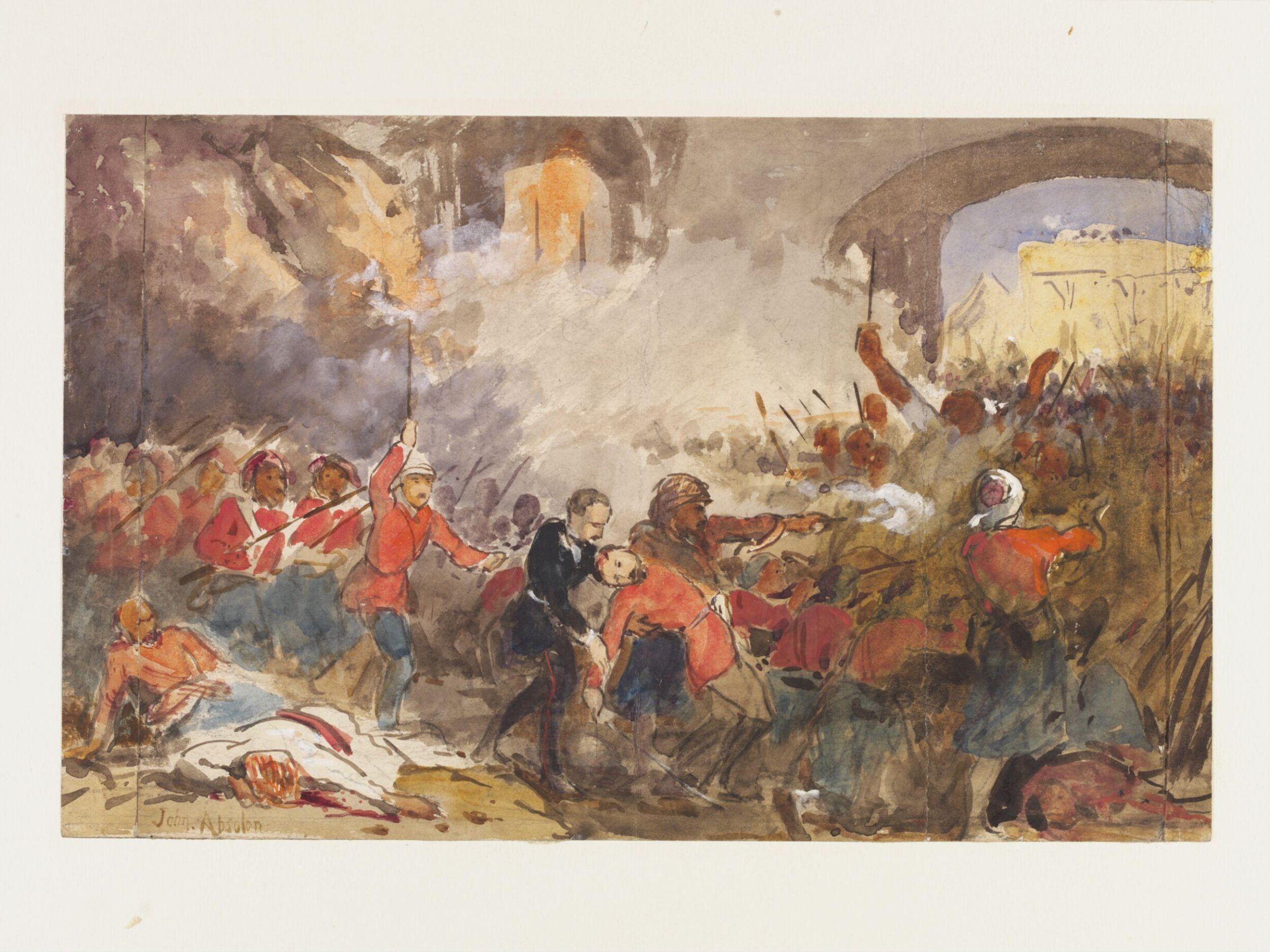 The Murder of Sir Louis Cavagnari at Kabul. 1879, John Absolon, 1879