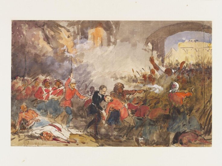 The Murder of Sir Louis Cavagnari at Kabul. 1879 top image