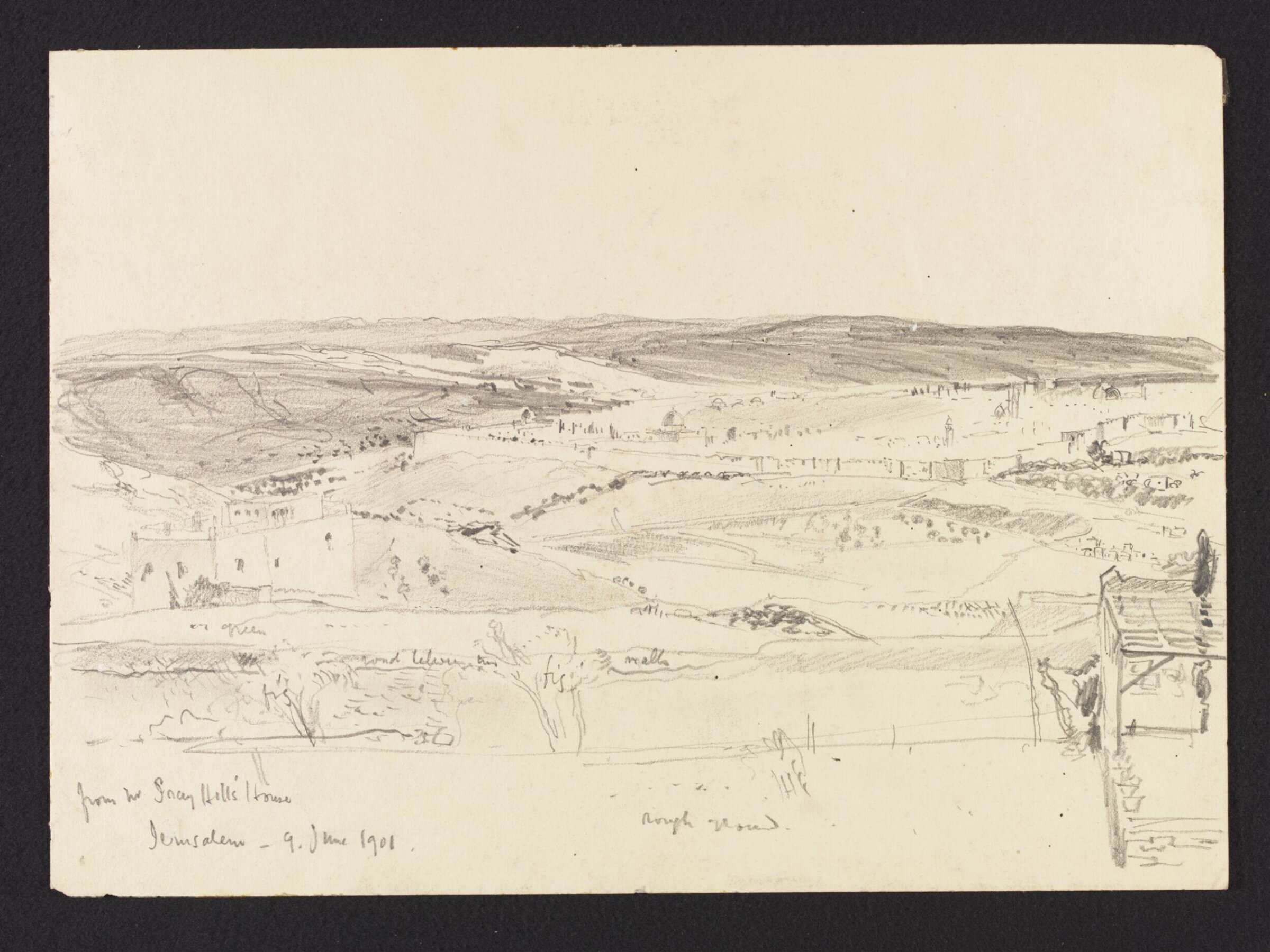 From Mr Gray Hill's House, Jerusalem, John Fulleylove, 1901