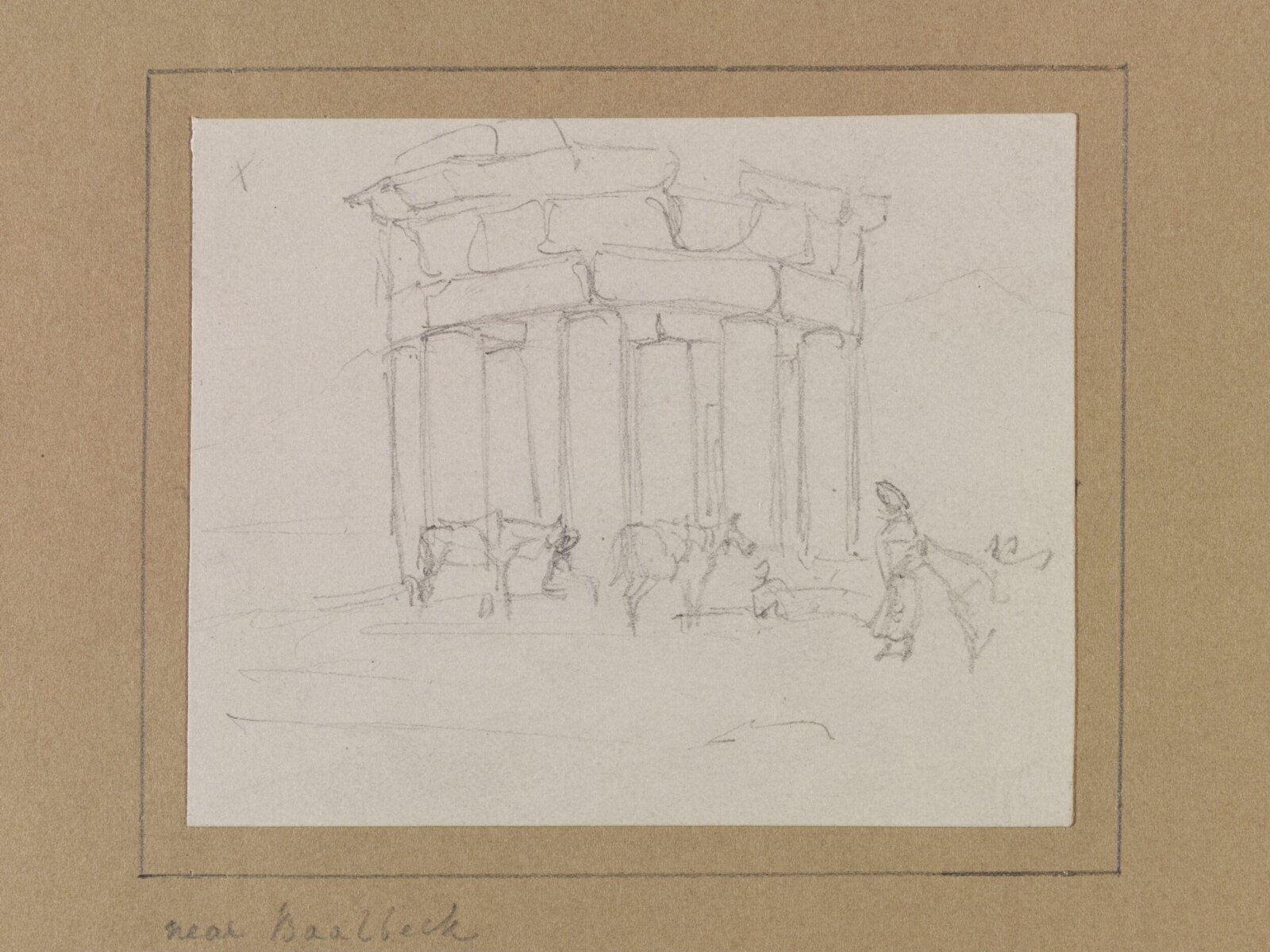 Near Baalbeck, Francis Egerton, 1840