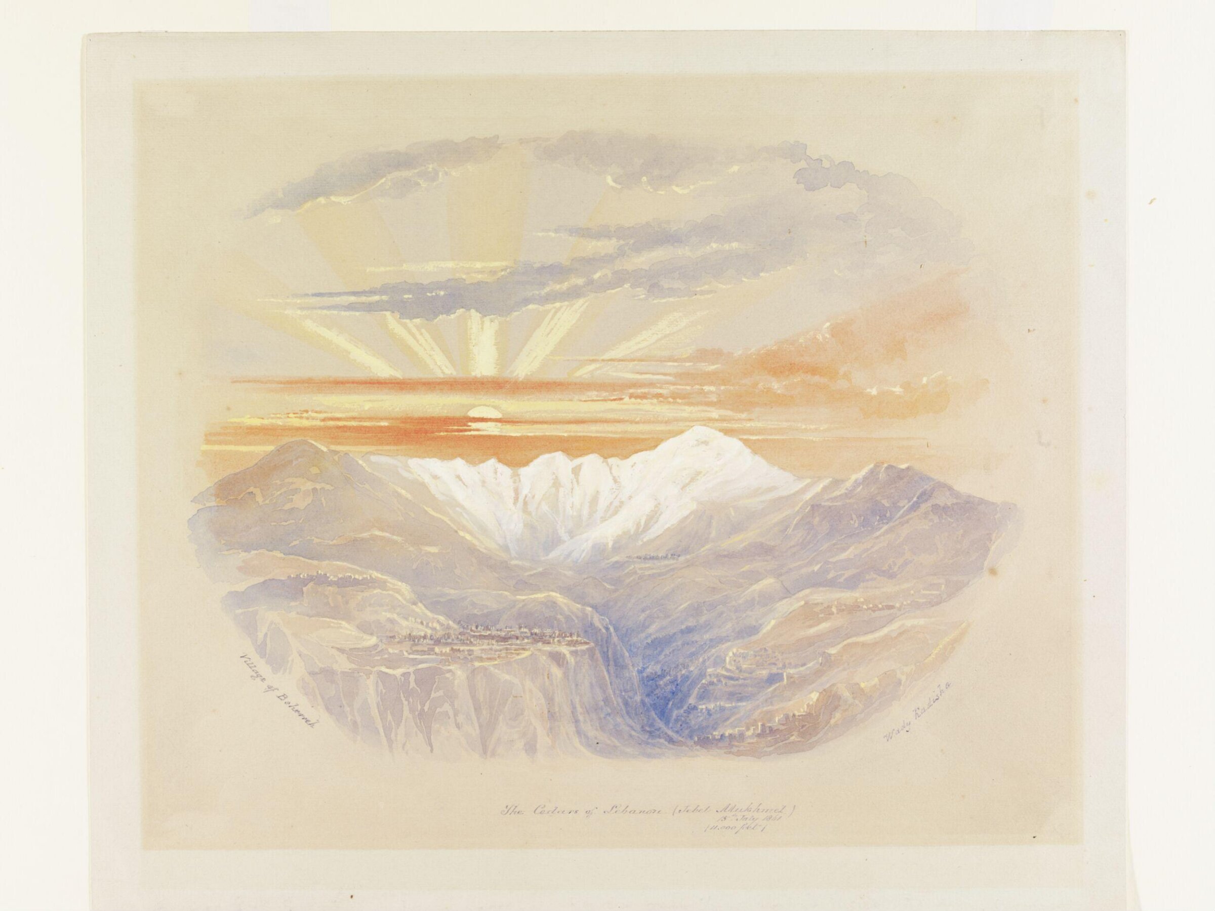 The Cedars of Lebanon, Charles Joseph Frederick Ewart, 1861