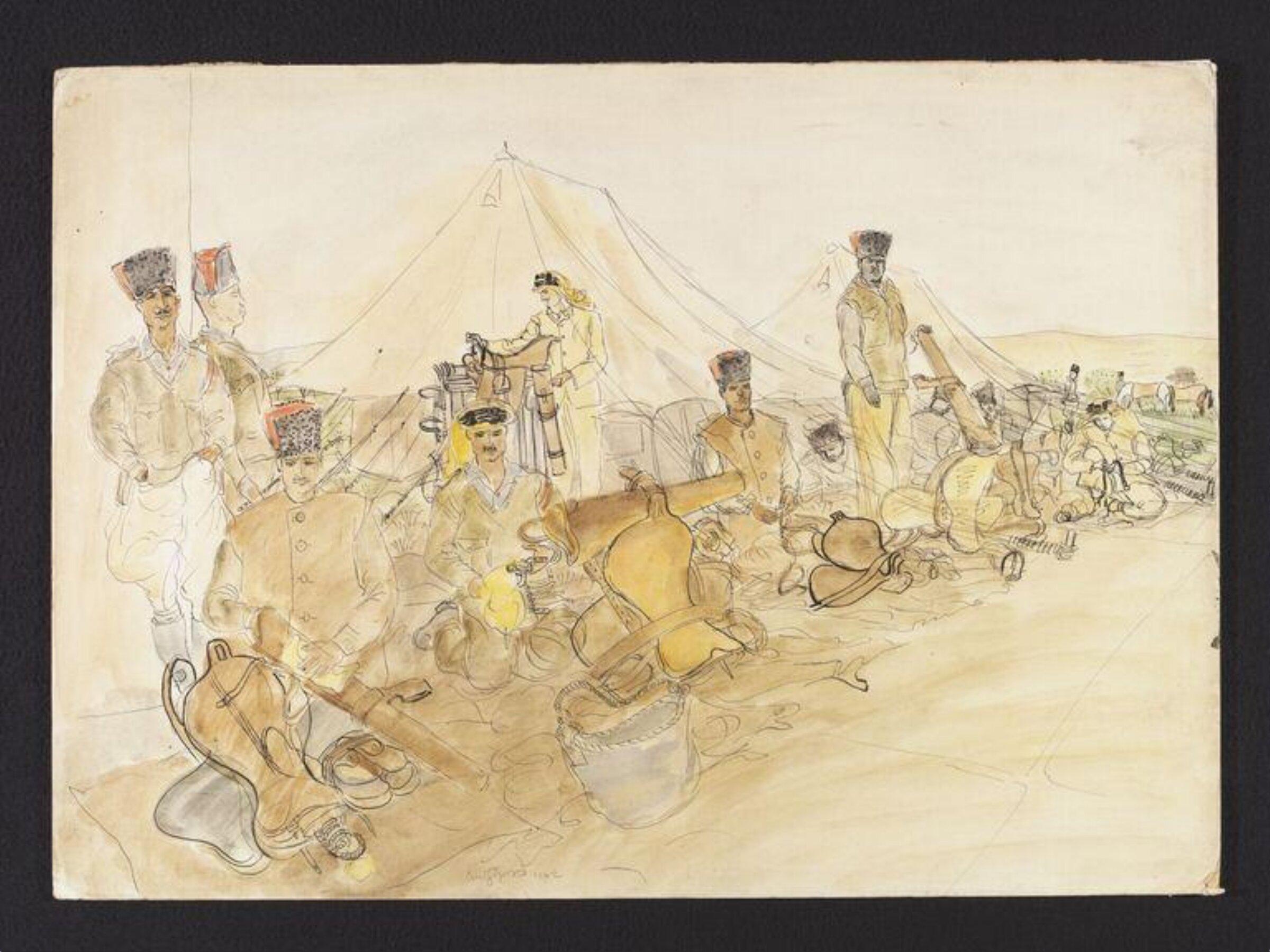 Eillat Transjordan Frontier Force or British Druze Regiment (Palestine), [Imre] Anthony Sandor Gross, 1942
