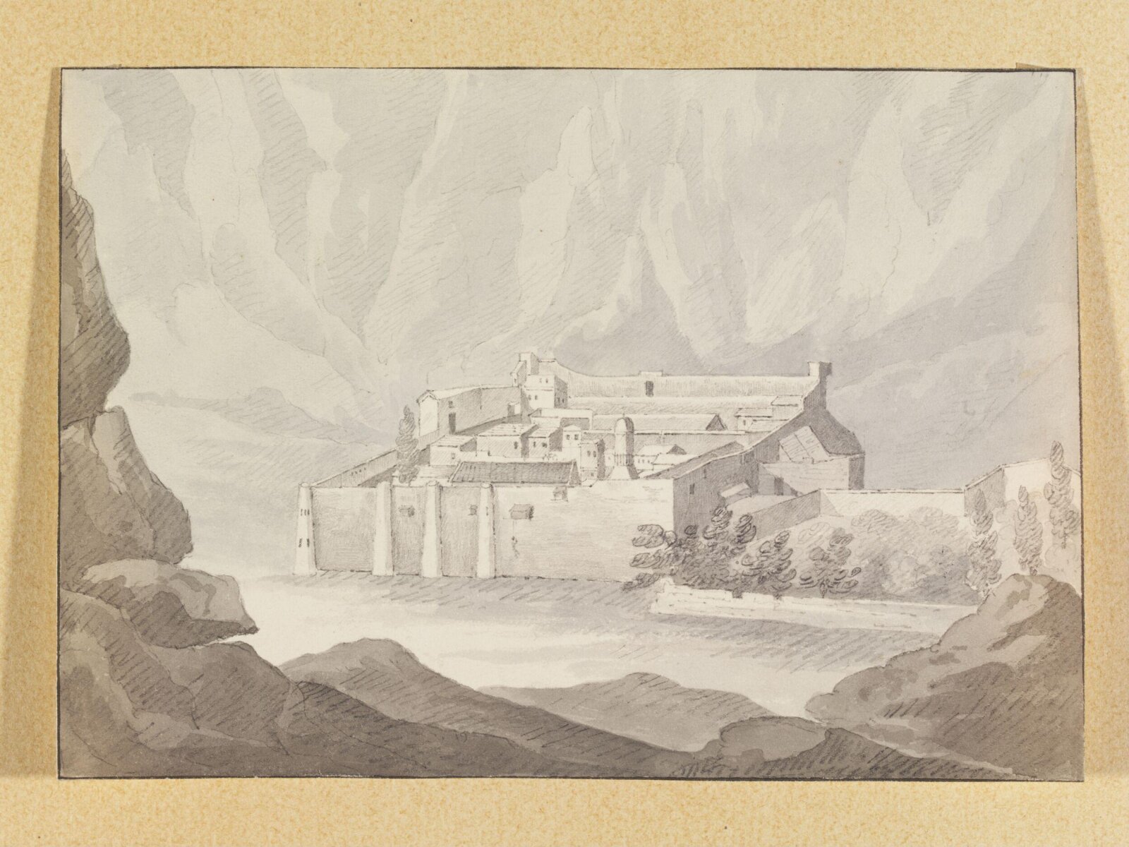 St. Catherine's Convent, Sinai, Frederick Henniker, 1821