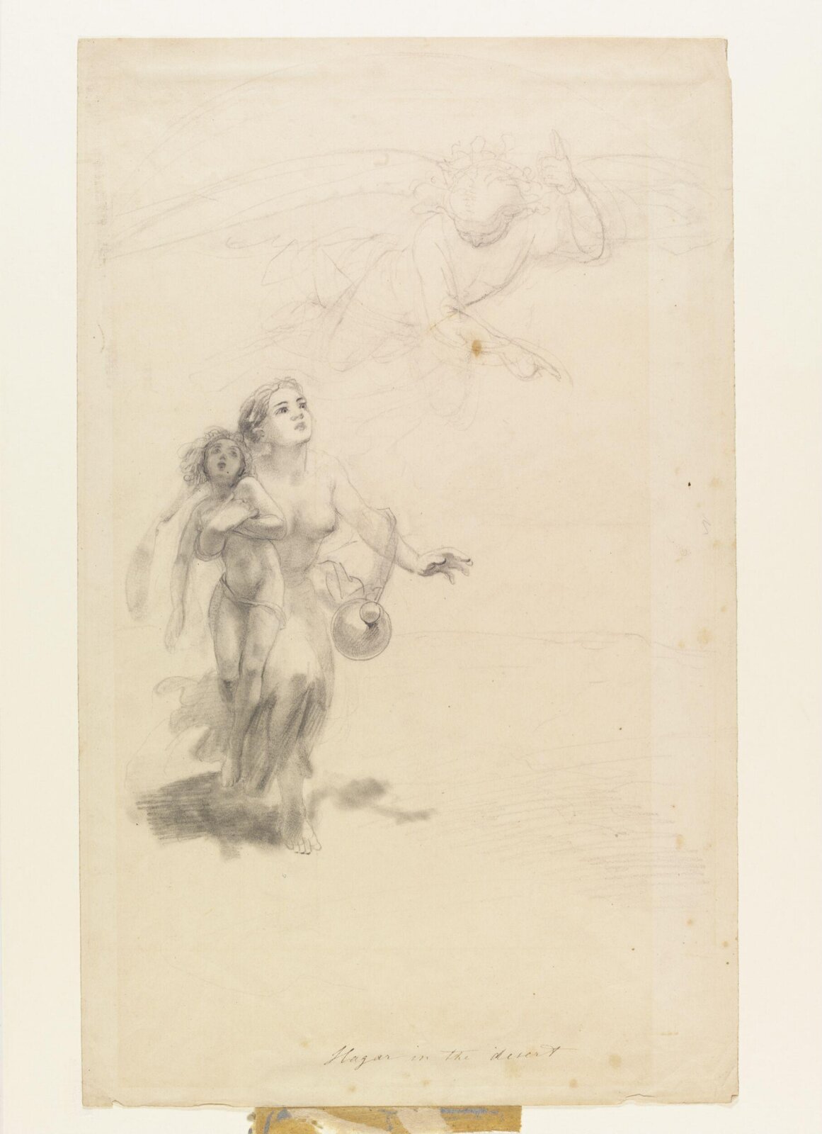 Hagar in the desert, George Hayter, first half 19th century
