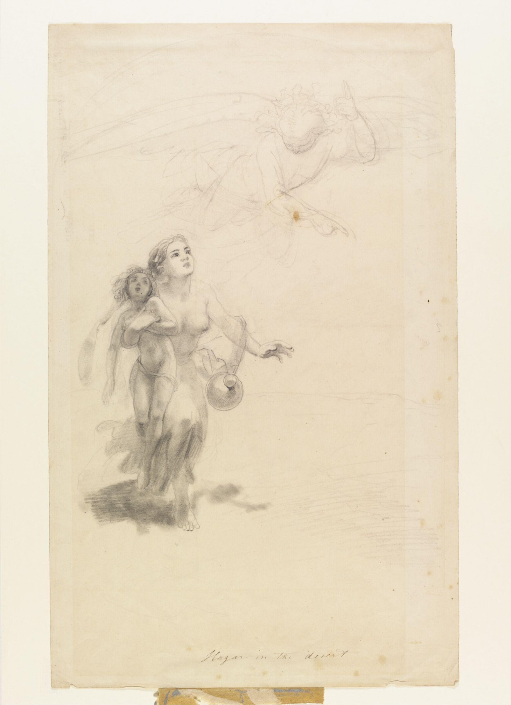 Hagar in the desert, George Hayter, first half 19th century