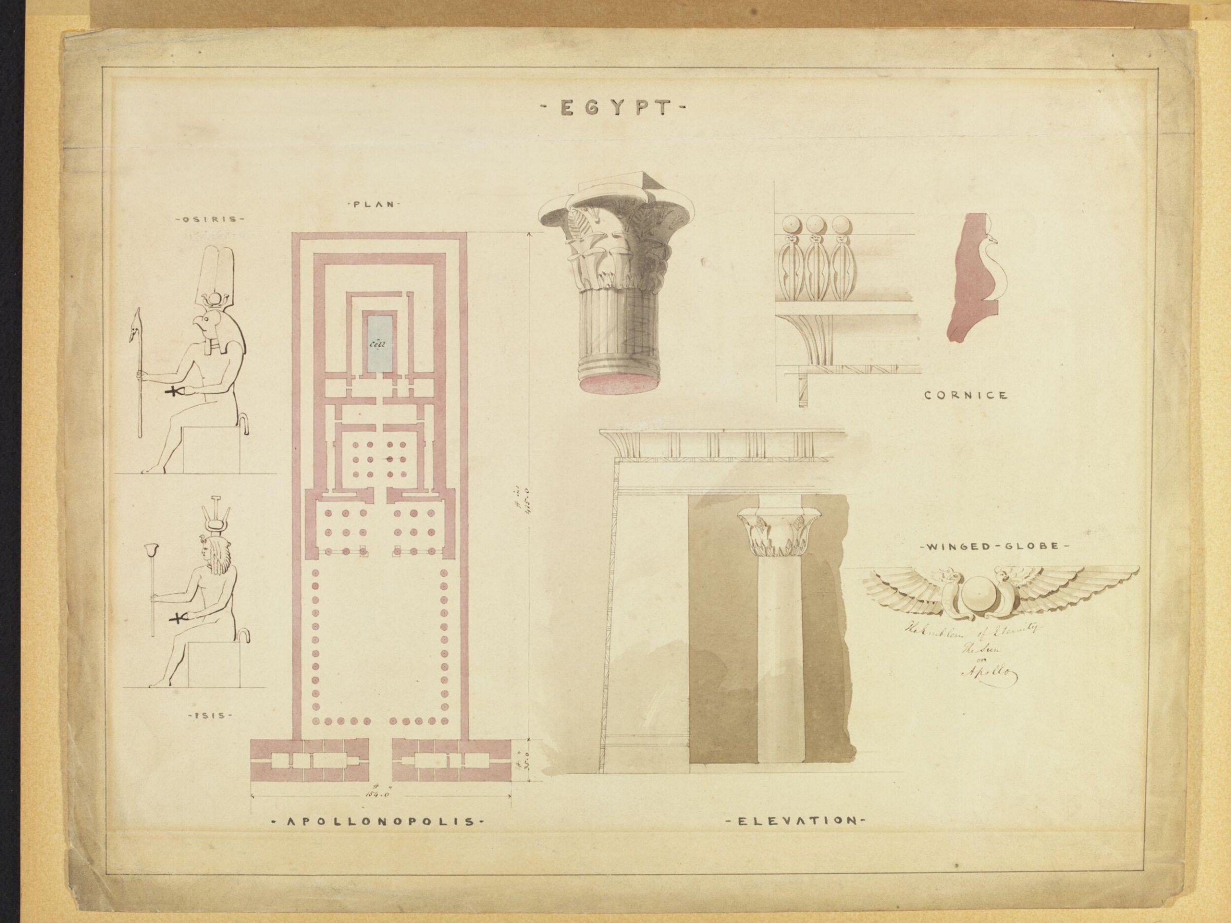 Egyptological studies [6], Francis Arundale, 1837-1842