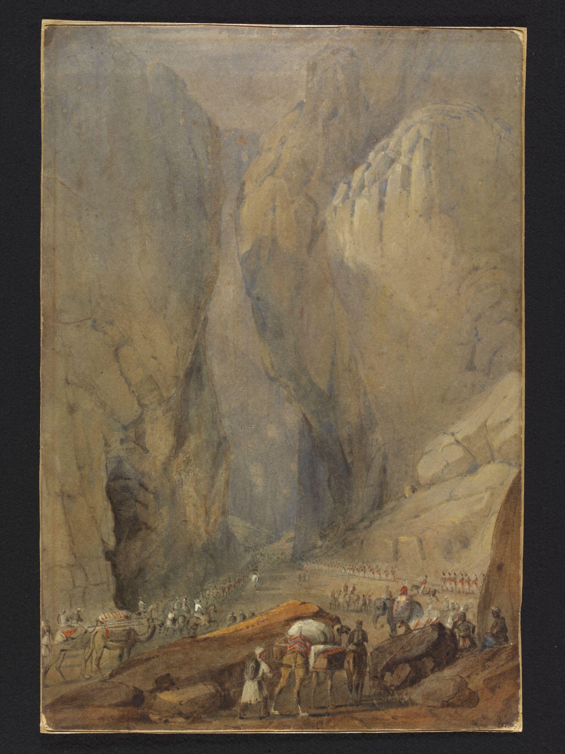 Entrance to the Bolan Pass from Dadur, James Atkinson, 1839-1840