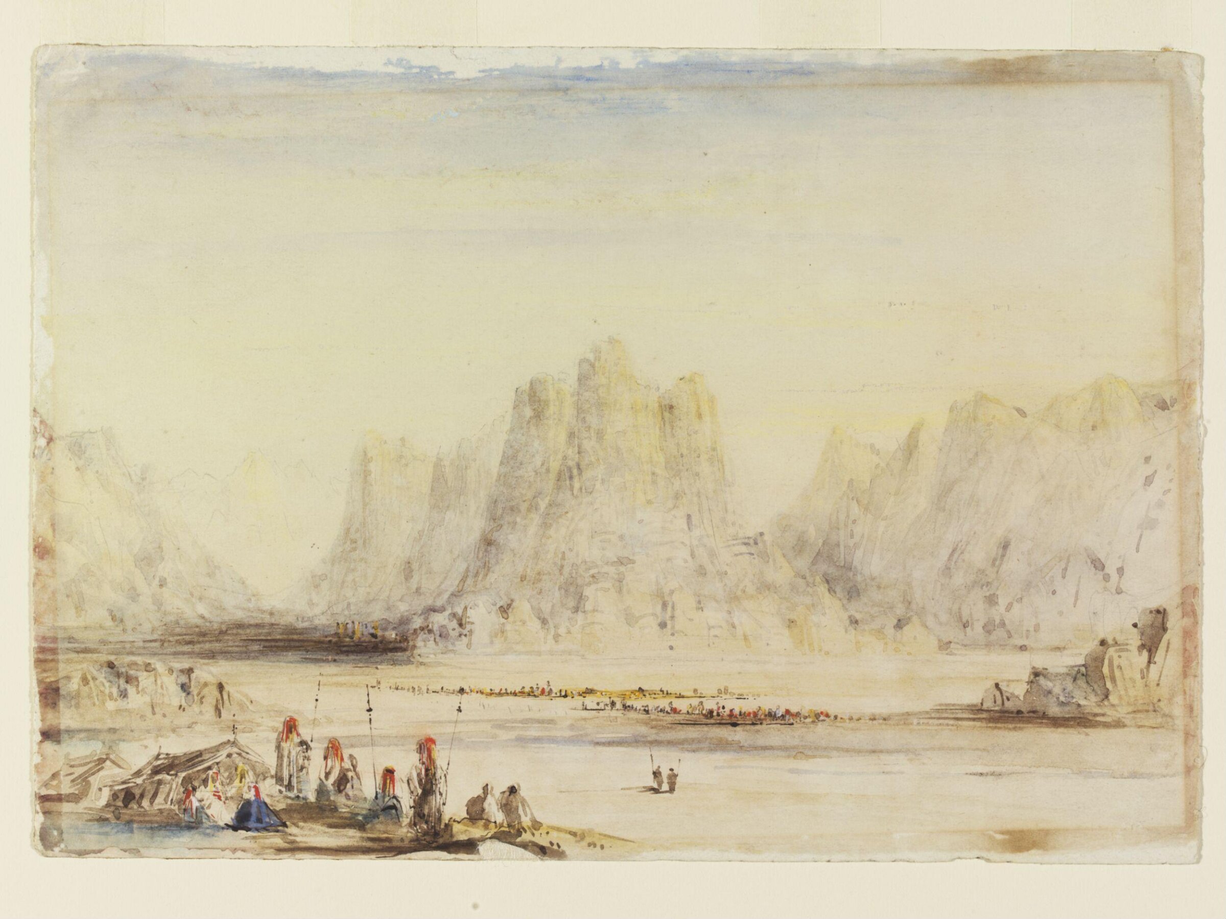 Plain of Raha, Sinai, Francis Arundale, ca. 1834