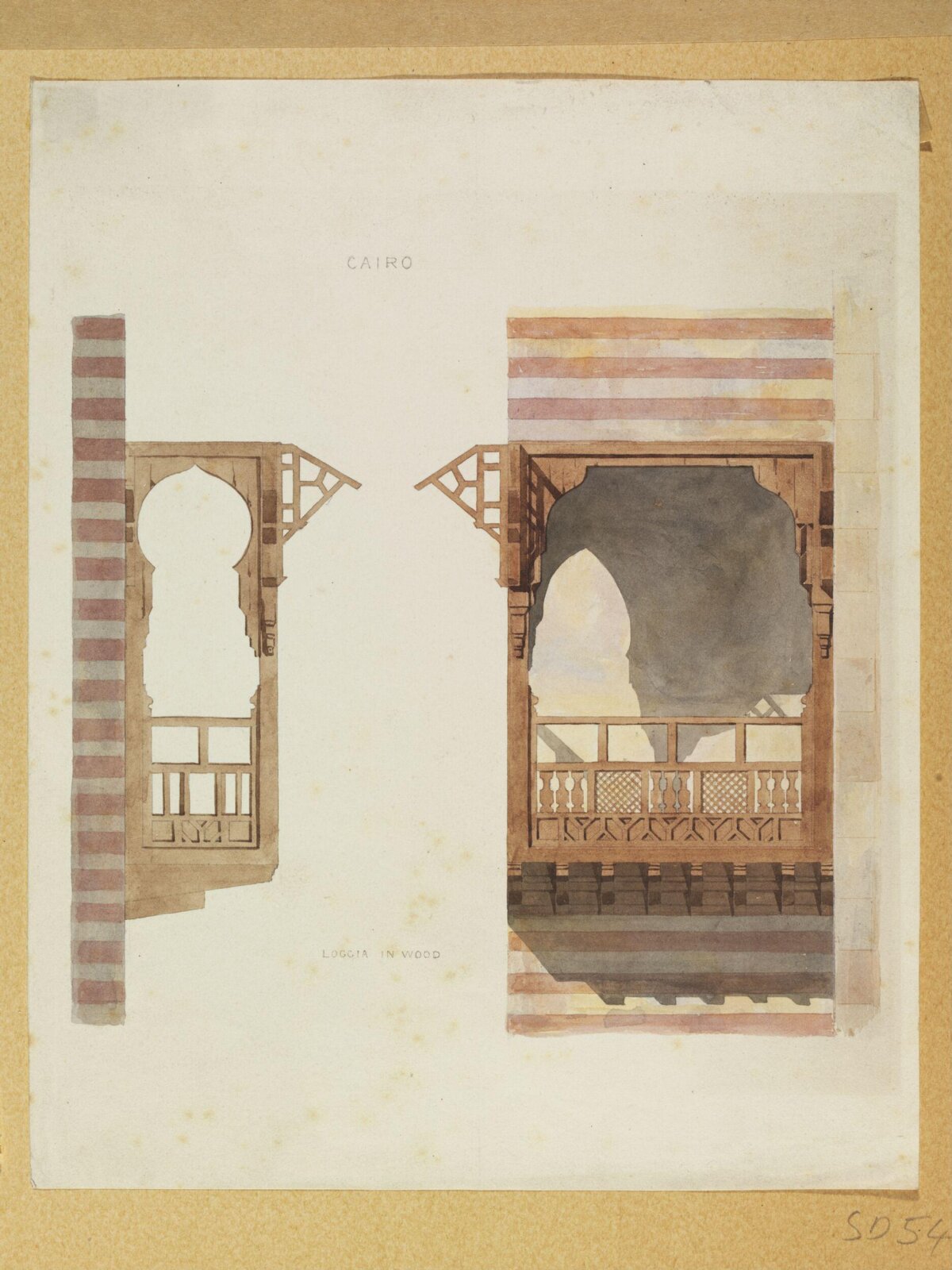 Cairo: Loggia in Wood, 1837-1842