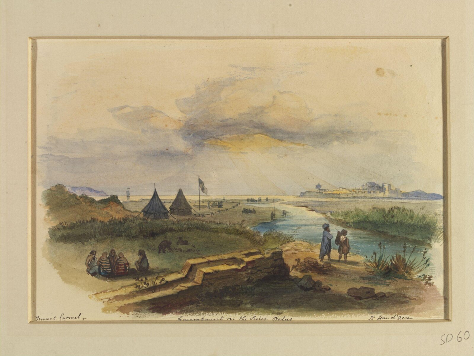 Encampment on the River Belus, R. Aulick, 1847-1848