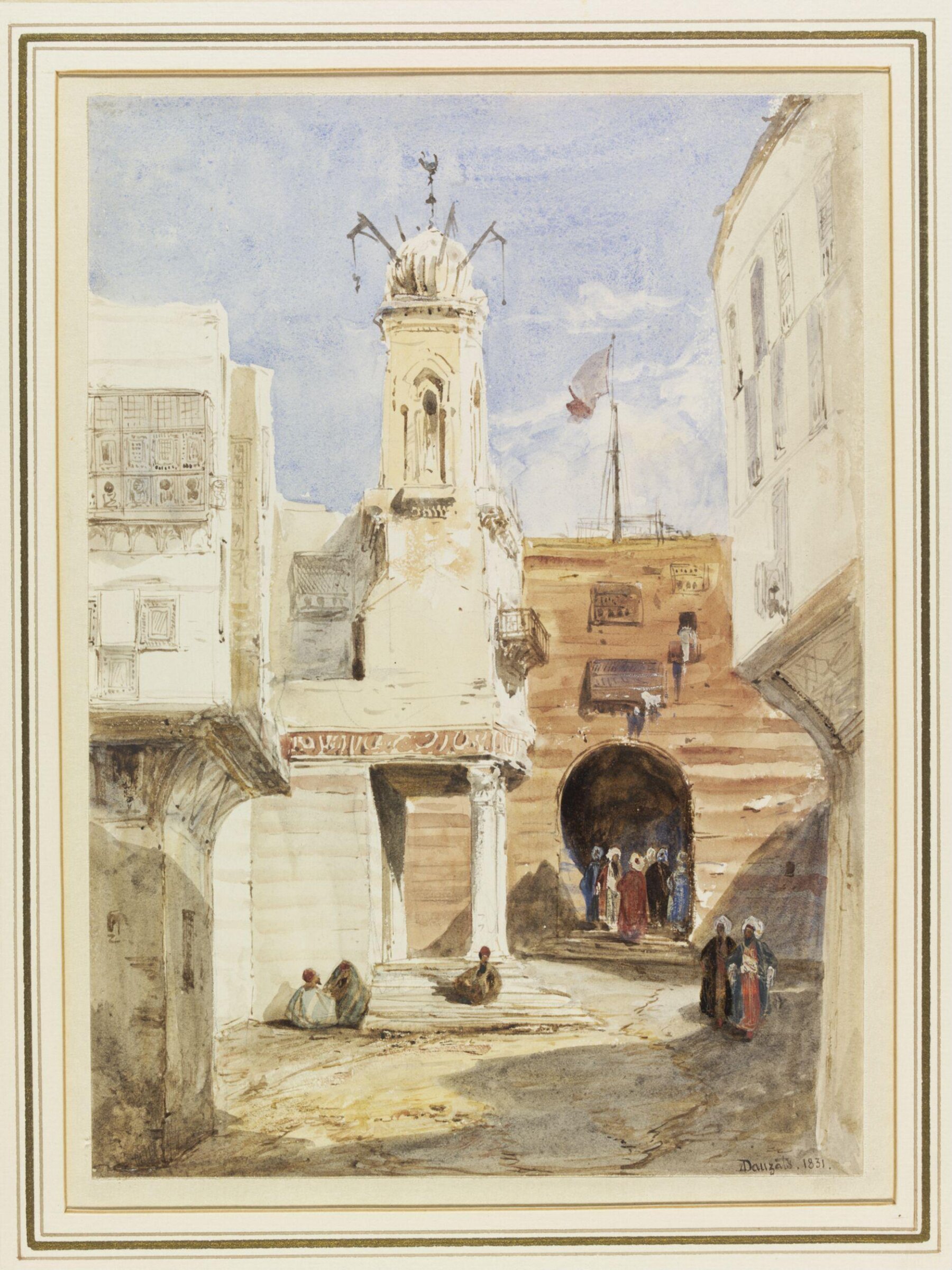Mosque, possibly in North Africa, Henry Mogford, 1830-1840