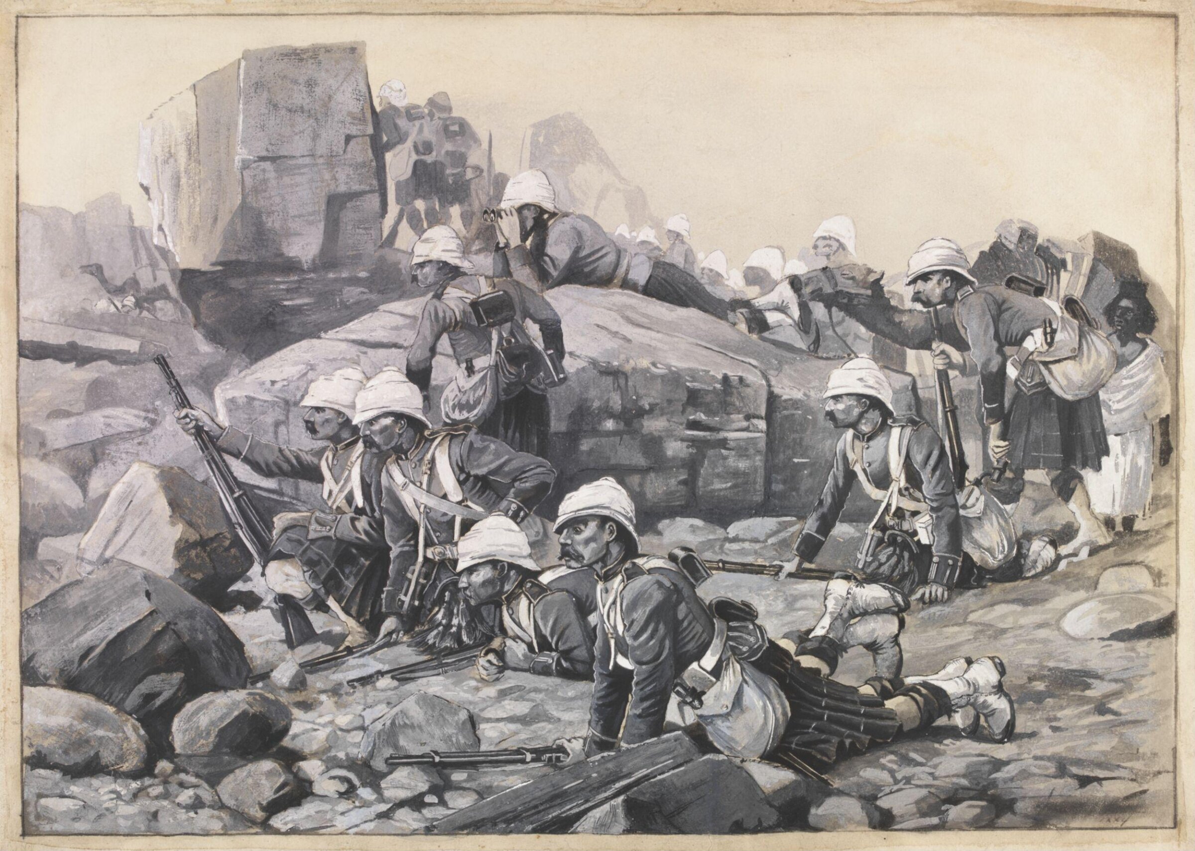 A Glimpse of the Enemy, Melton Prior, 1884