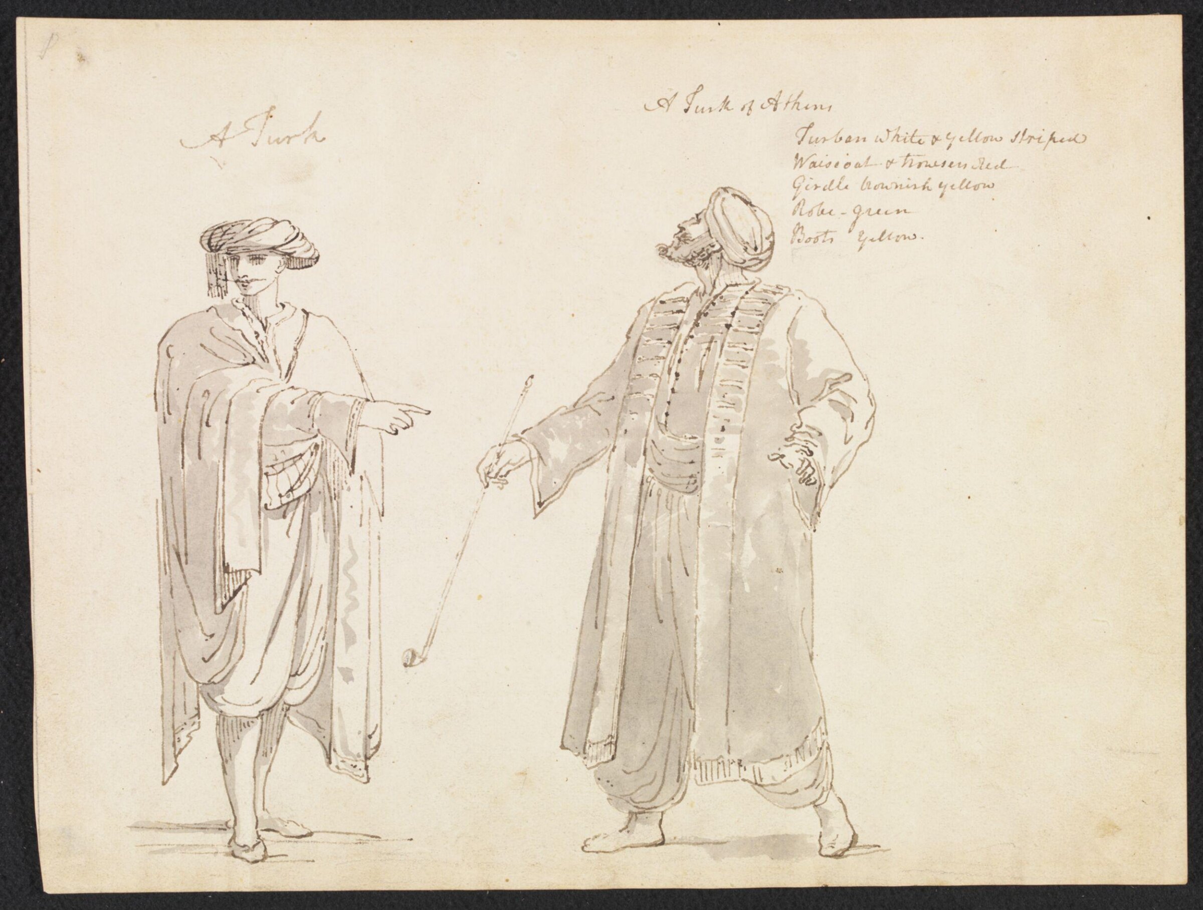 A Turk. A Turk of Athens, Robert Ker Porter, ca. 1819