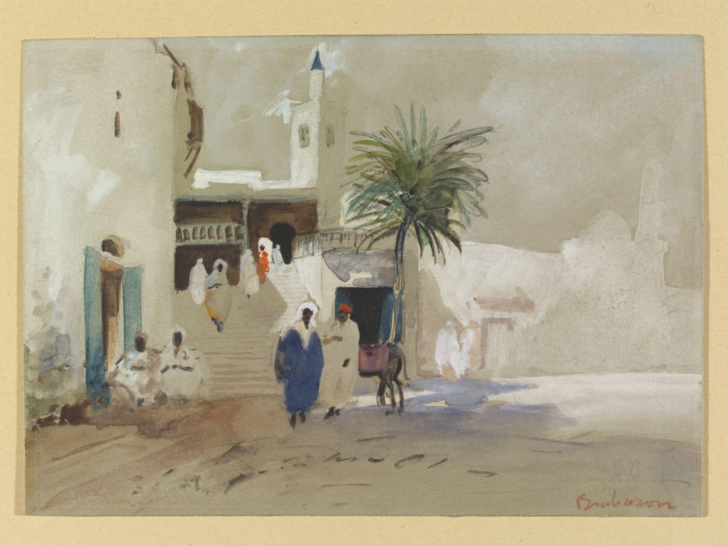 Mosque of Sidi Bou-Said, Hercules Brabazon Brabazon, ca. 1860
