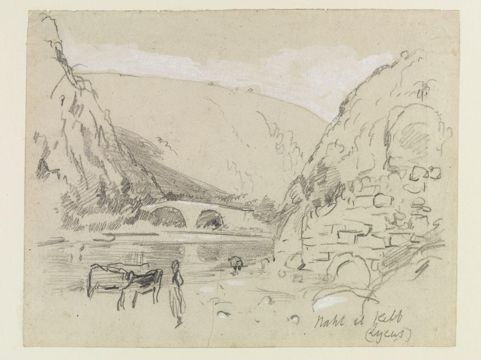 Nahr al-Kalb, Hercules Brabazon Brabazon, ca. 1860