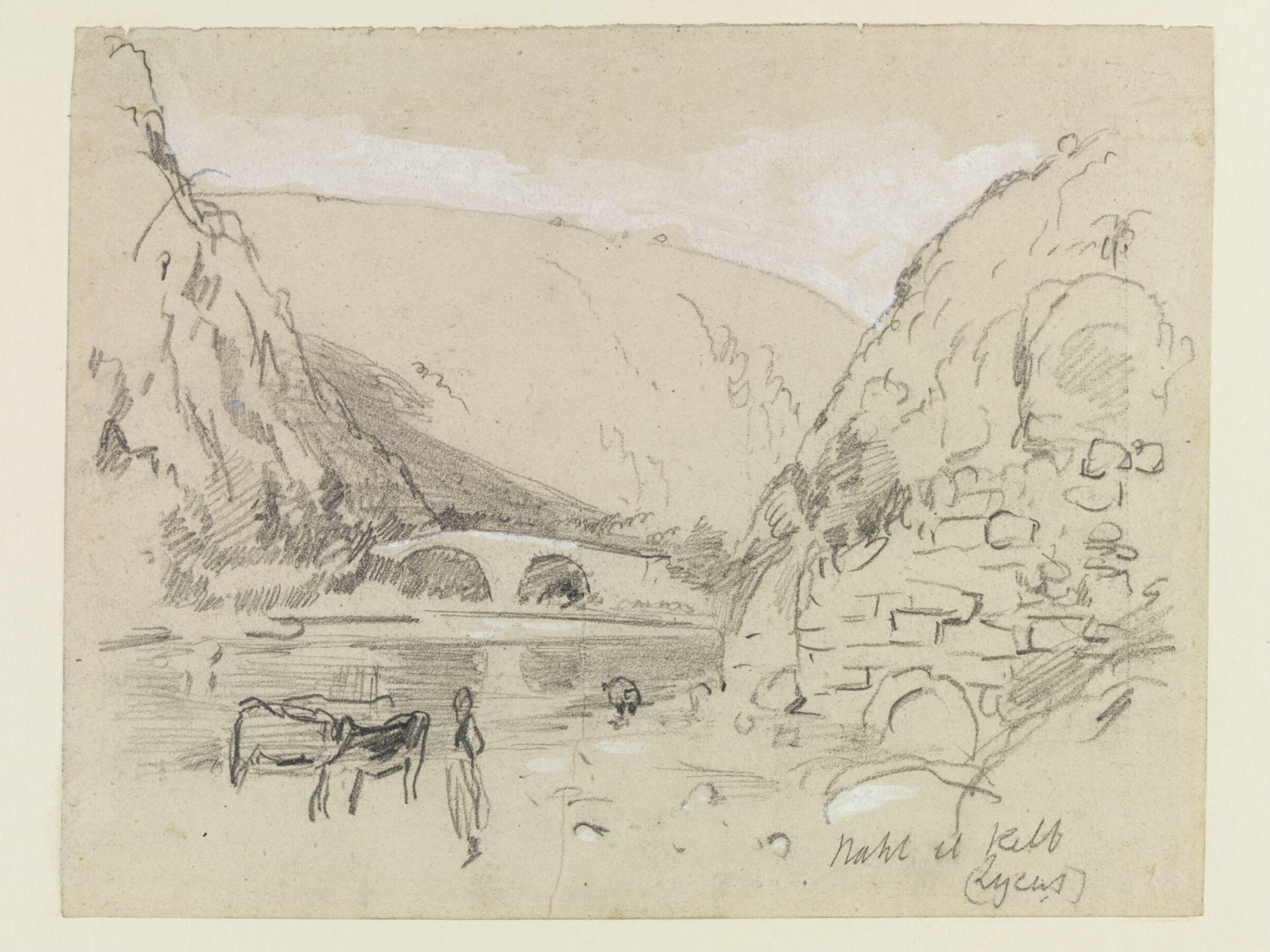 Nahr al-Kalb, Hercules Brabazon Brabazon, ca. 1860