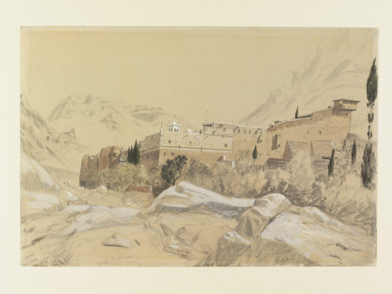 The Convent, Mount Sinai, Richard Beavis, 1875