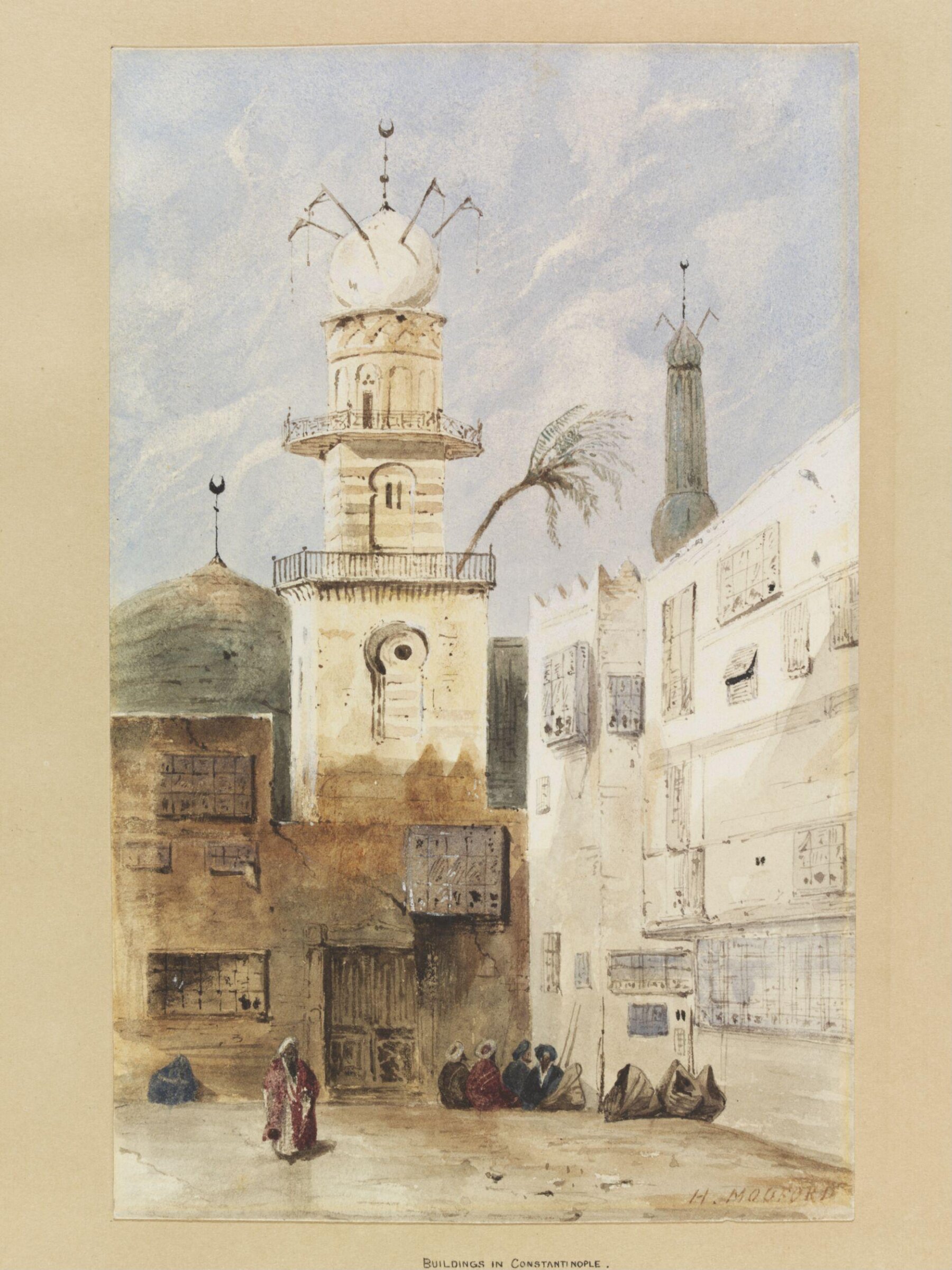 Mosque, possibly in North Africa, Henry Mogford, 1830-1840