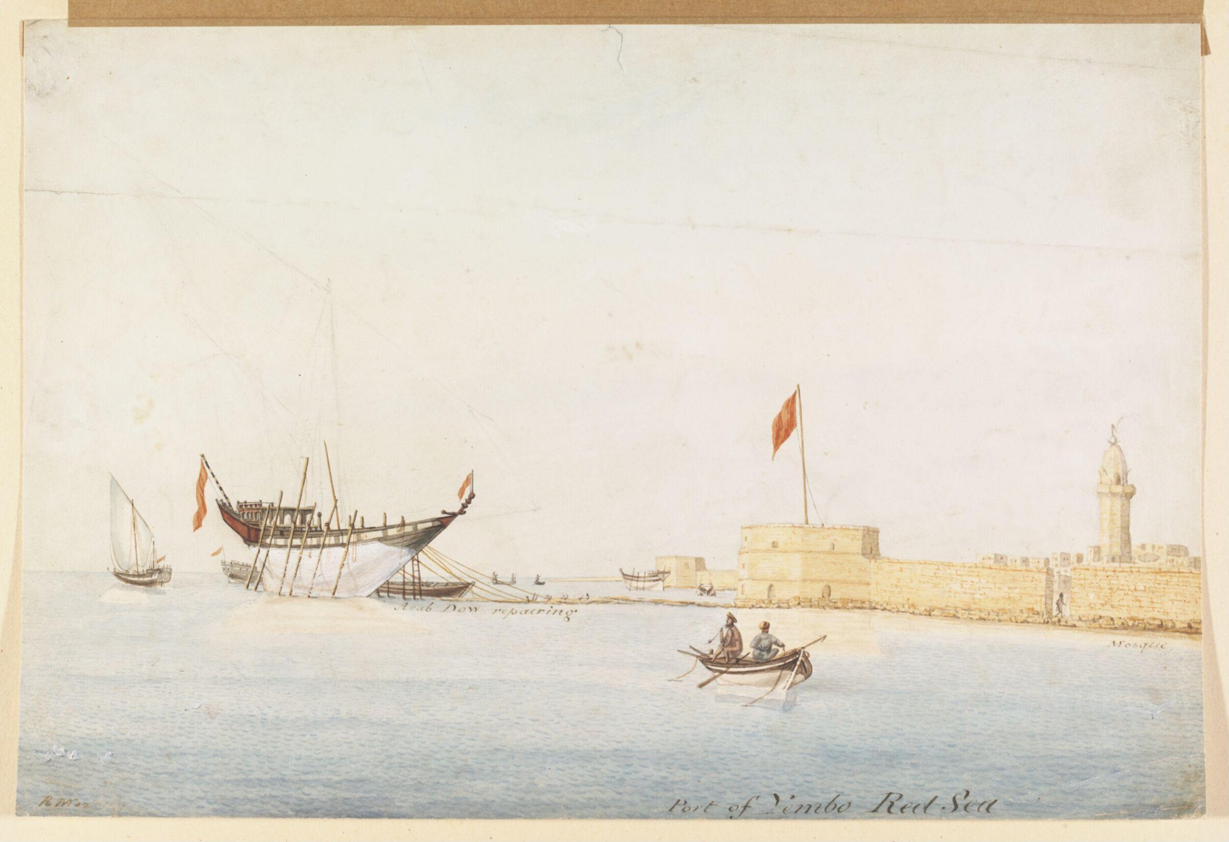Port of Yembo, Red Sea, Robert Moresby, 1829-1834