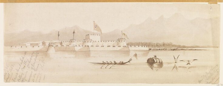 Turkish Fort of Chanak-Kaleh-si (asiatic Side).  View Taken from the center of the strait top image