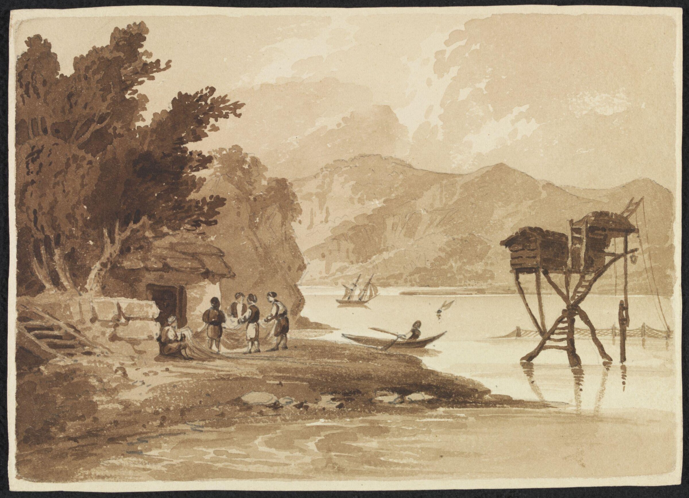 Turkish Fish Trap, [dalyan] on the Bosphorous, William Page, ca. 1828-1840