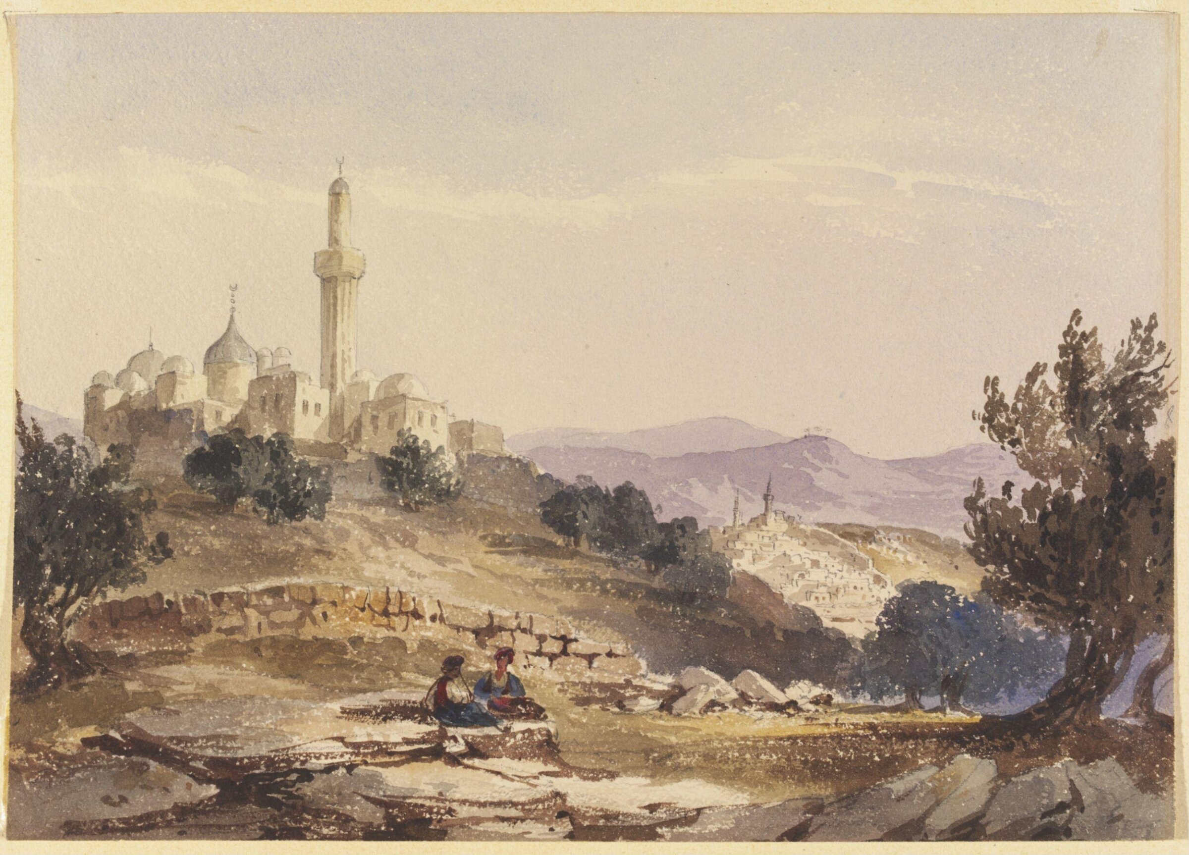 Mosque of the Ascension on the Mount of Olives, William Page, ca. 1828-1840