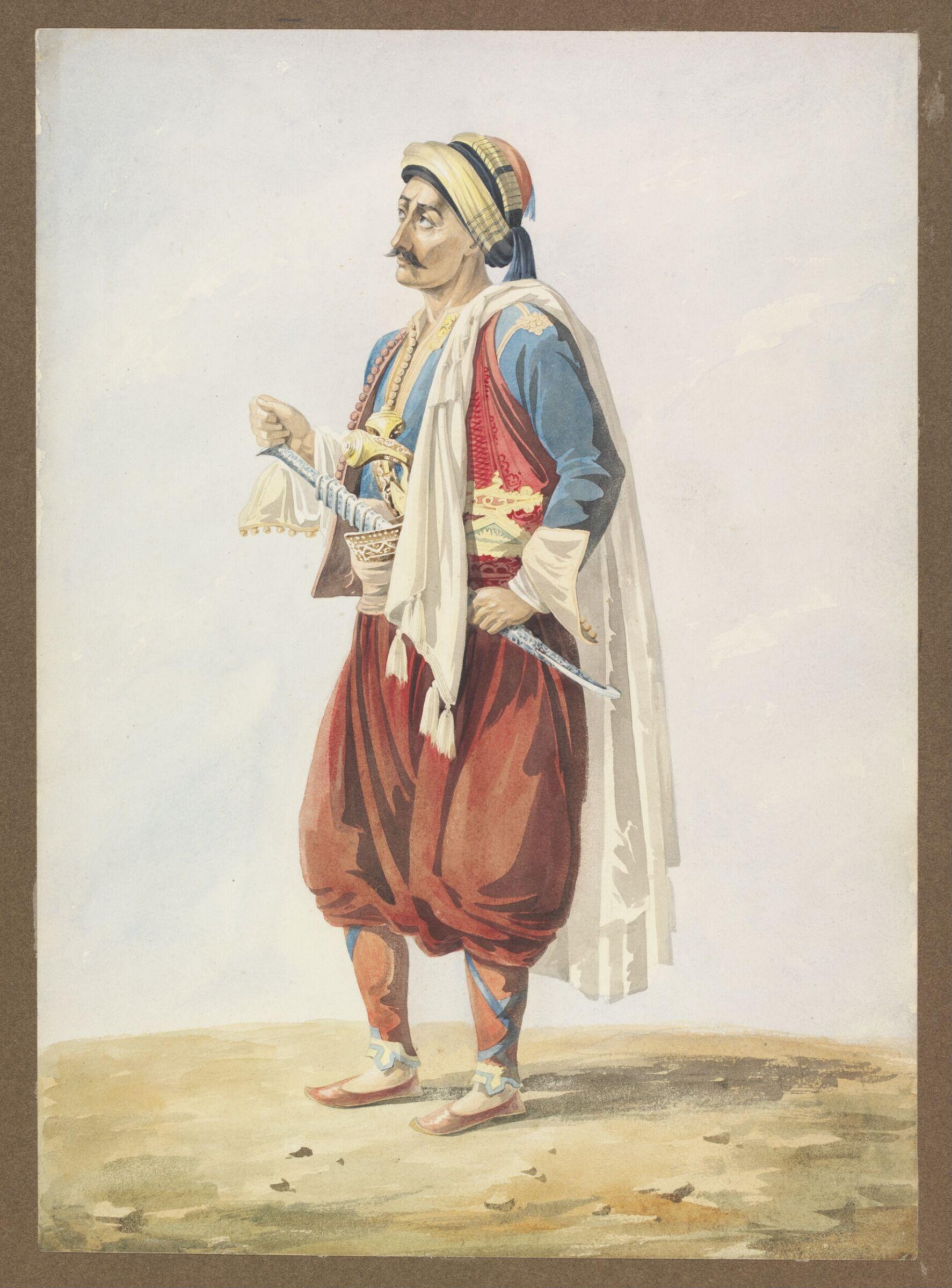 A Greek Officer, William Page, ca. 1816-1824