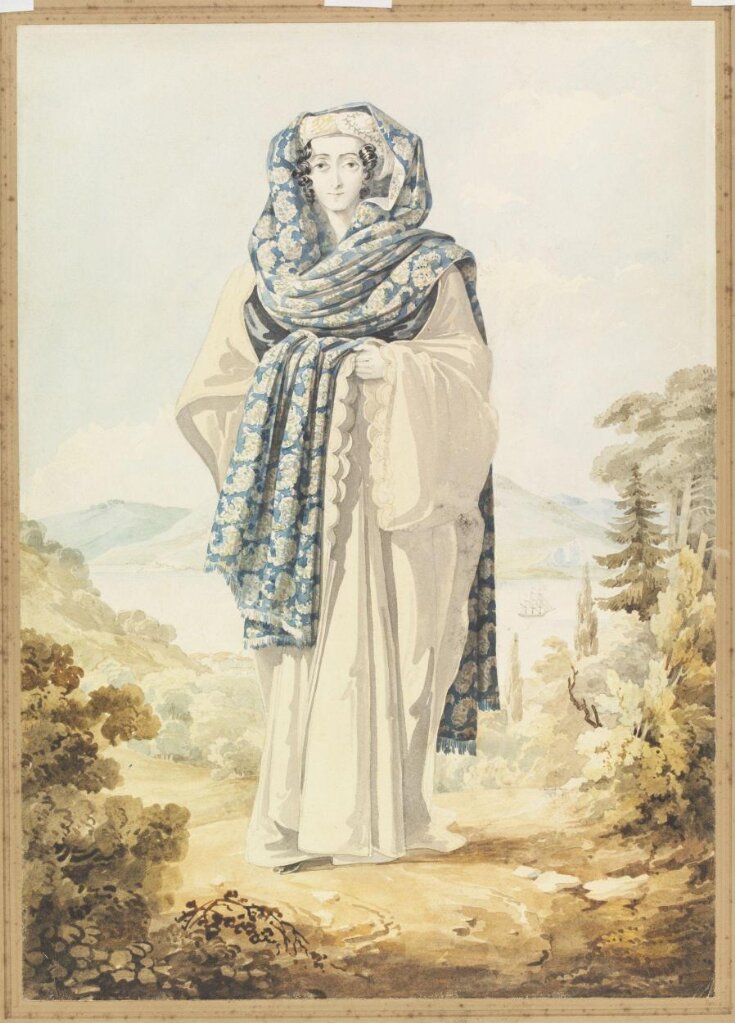 A Woman in Greek Dress, the Bosphorus in the background top image