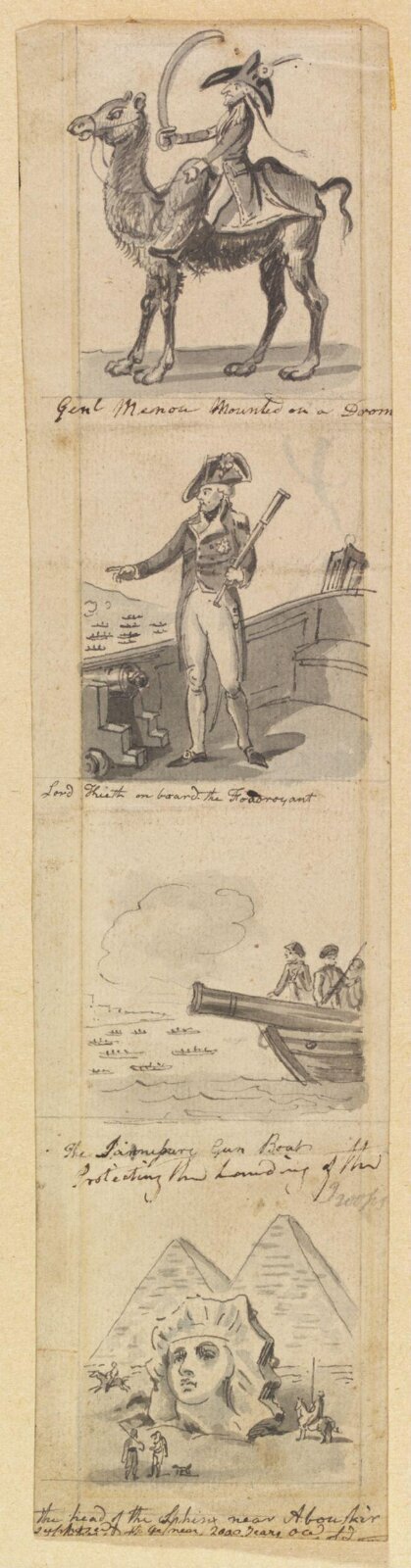 Genl Menou Mounted on a Drom[...], Robert Ker Porter, ca. 1801