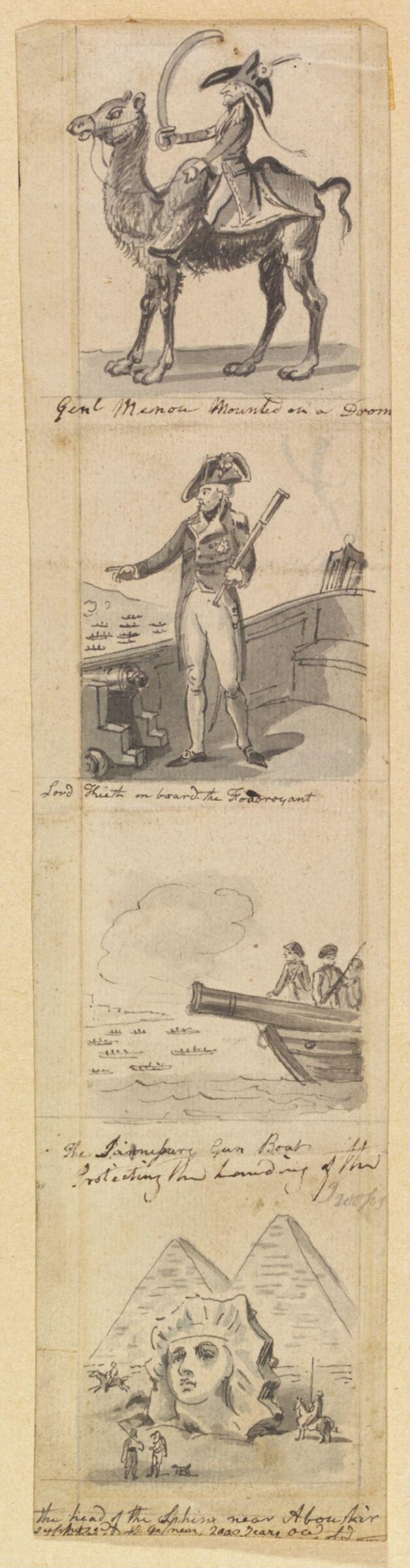 Genl Menou Mounted on a Drom[...], Robert Ker Porter, ca. 1801