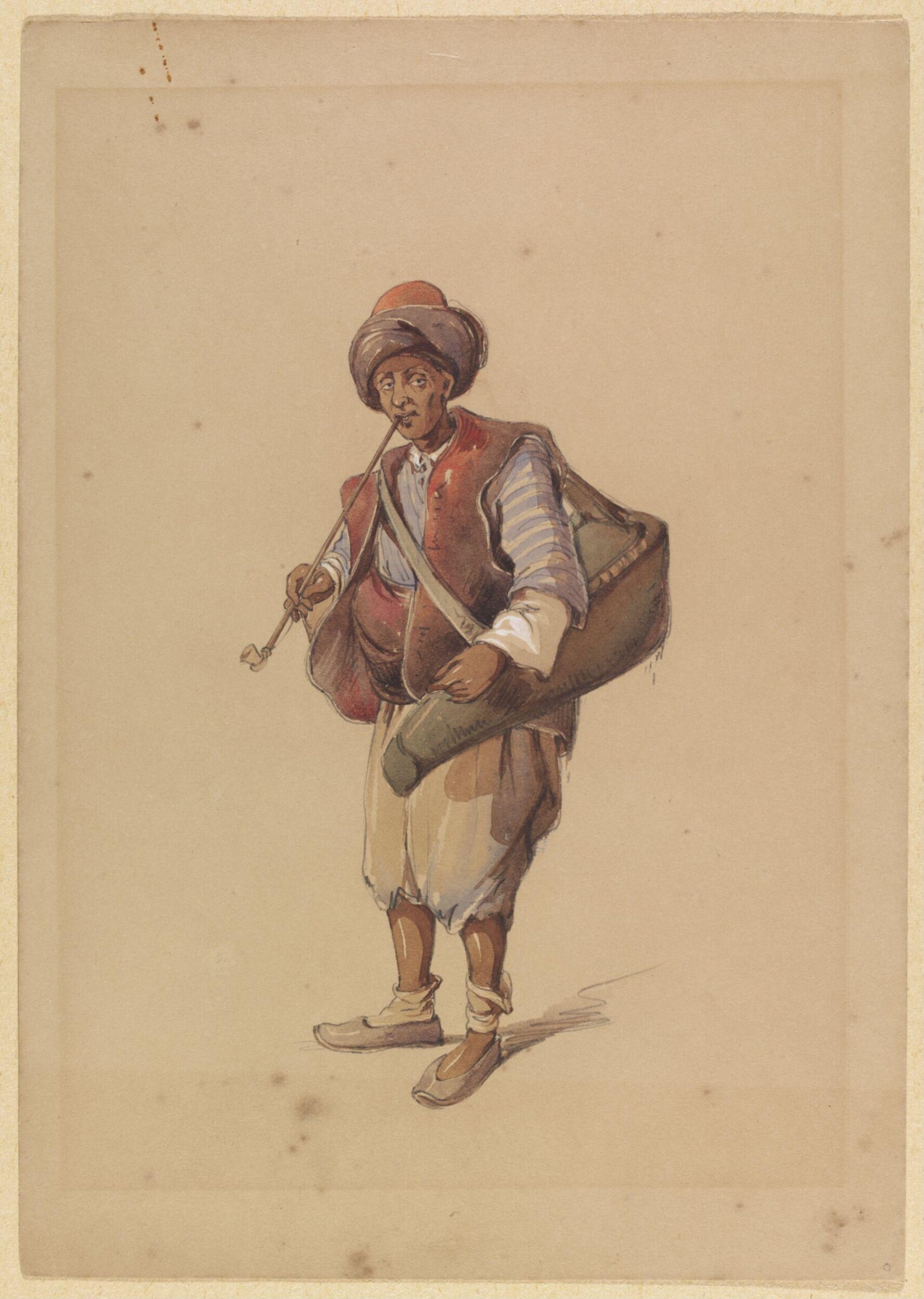 A Water Carrier, Aloysius Rosarius Amadeus Raymondus Andreas Preziosi, 1850-1860