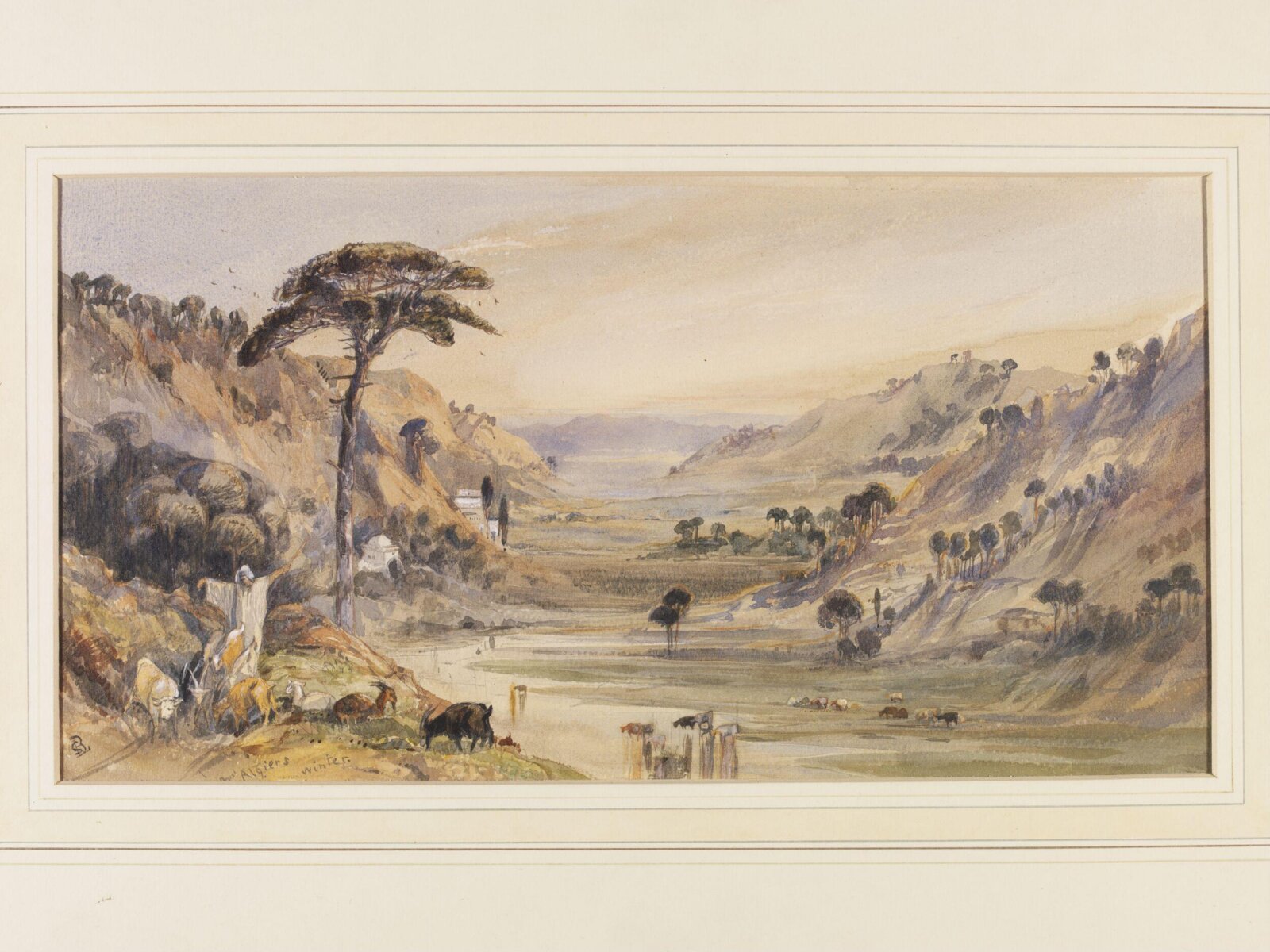 Landscape near Algiers, Barbara Leigh Smith Bodichon, 1850-1860