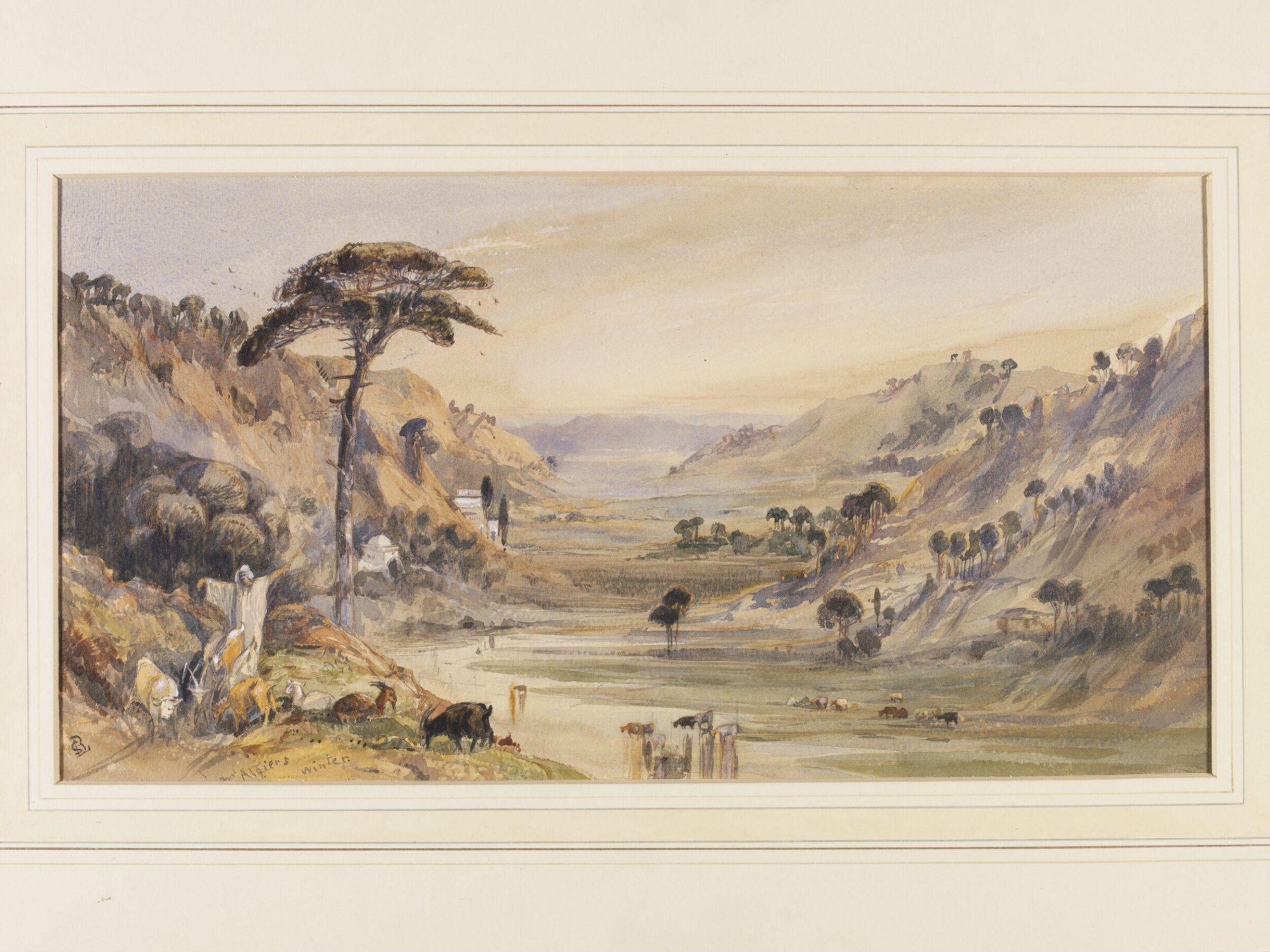 Landscape near Algiers, Barbara Leigh Smith Bodichon, 1850-1860