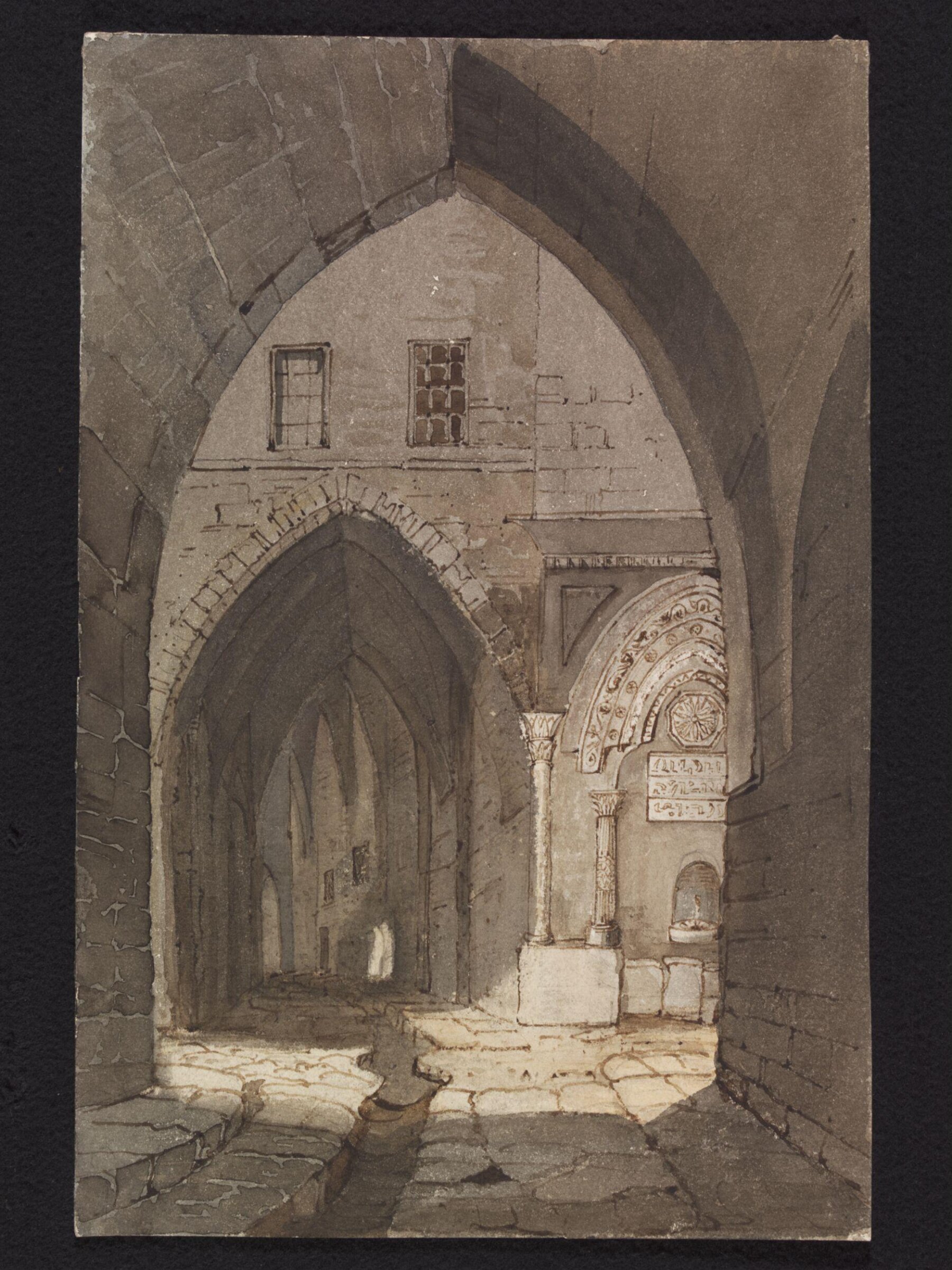 Fountain at Jerusalem near the House of Dives, Selina Bracebridge, c.1825-60