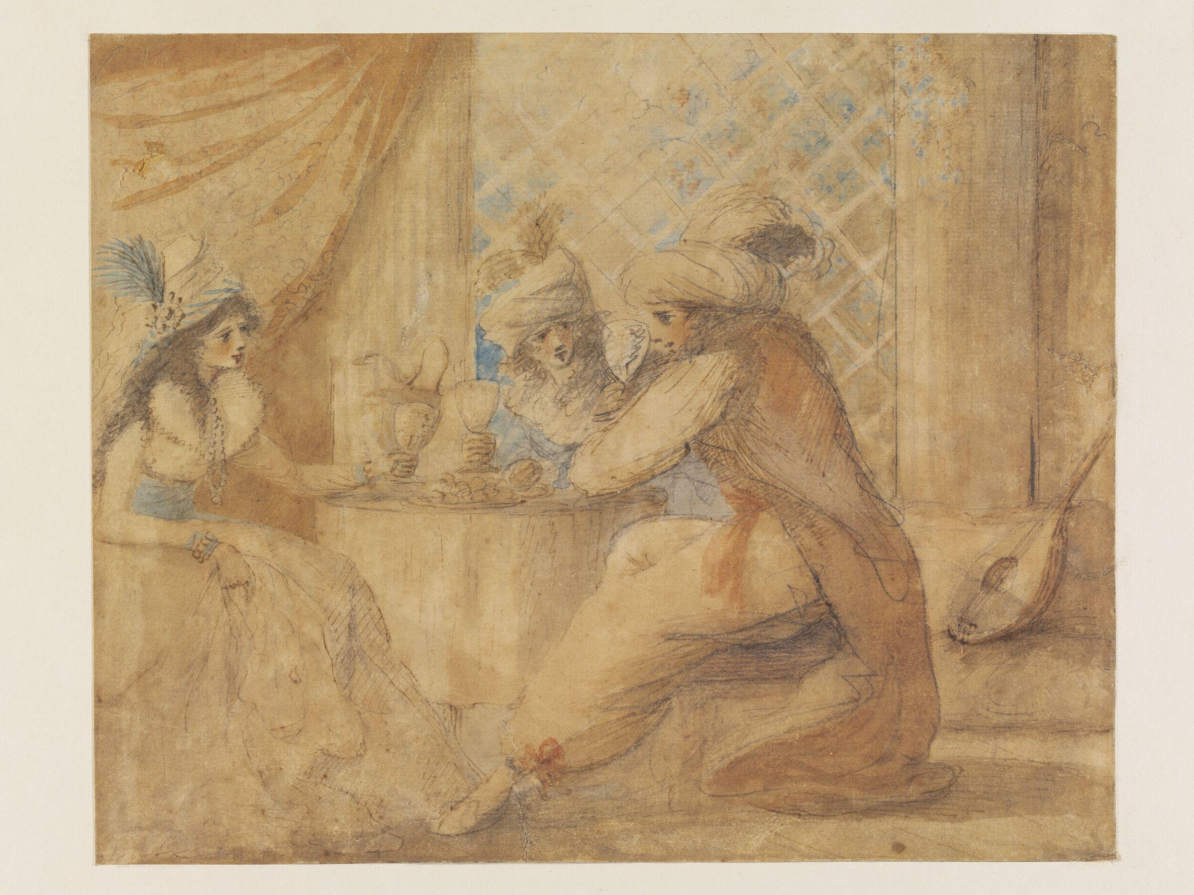 The Beautiful Stranger poisond by her Sister, Henry William Bunbury, ca. 1785