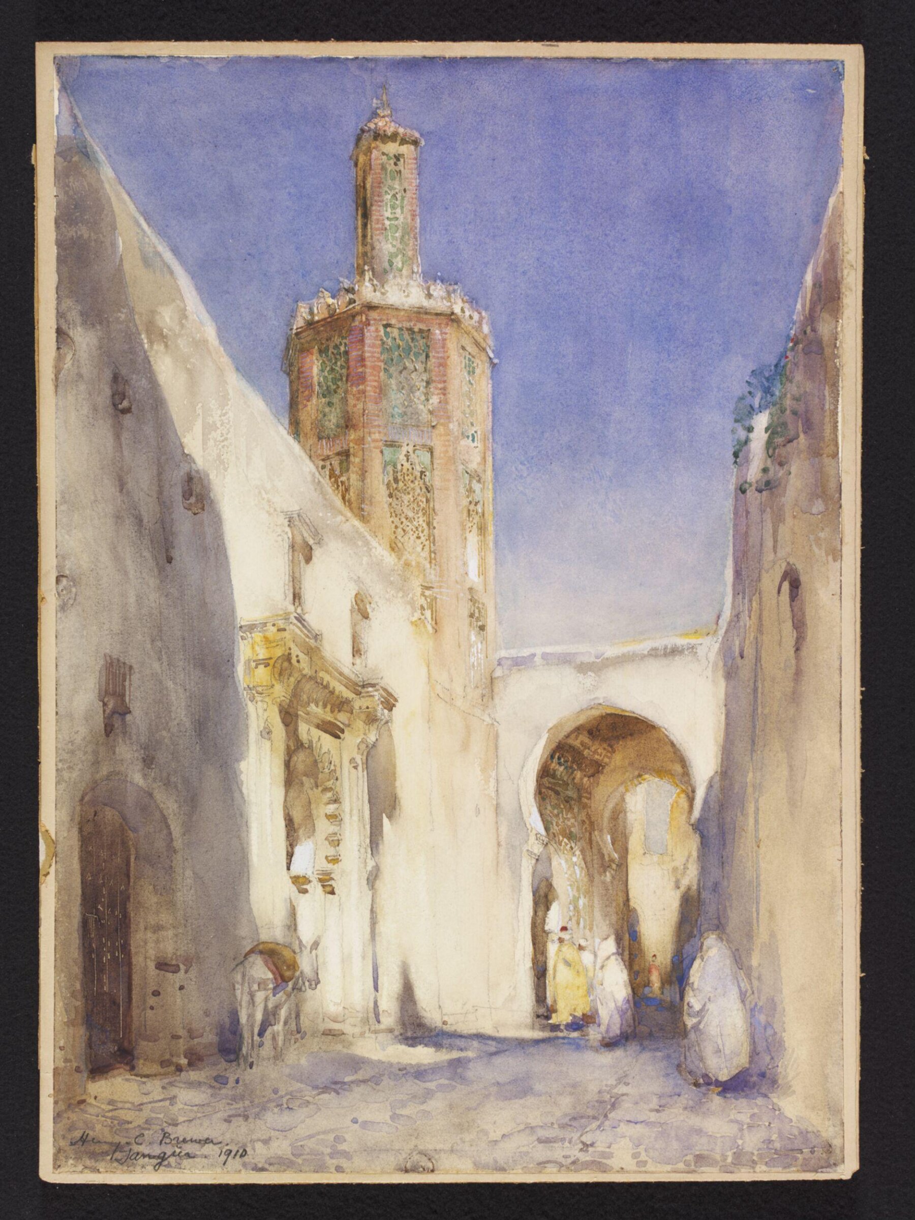 A Street in Tangier, Henry Charles Brewer, 1910