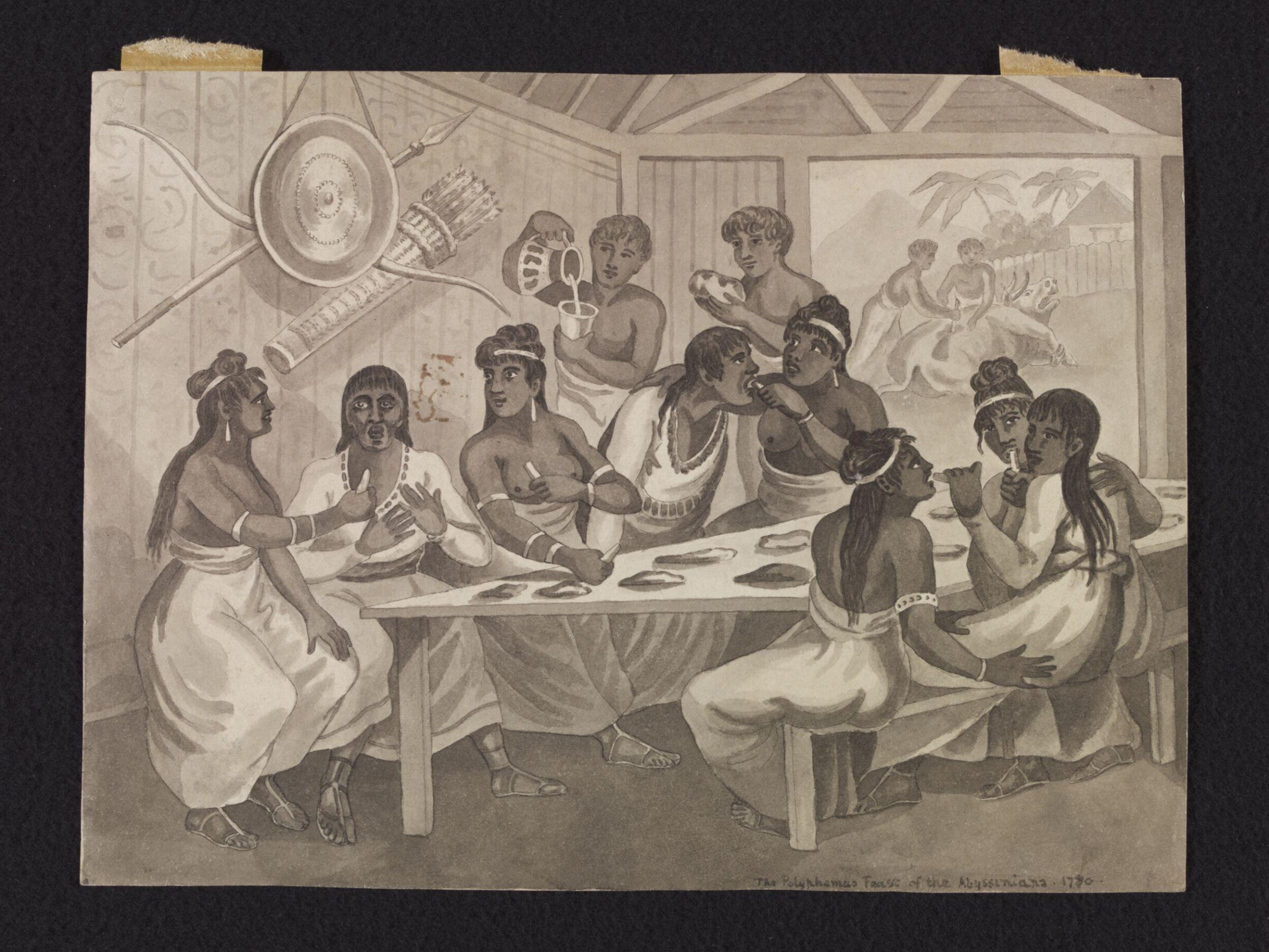 The Polyphemus Feast of the Abyssinians, James Bruce, ca. 1811
