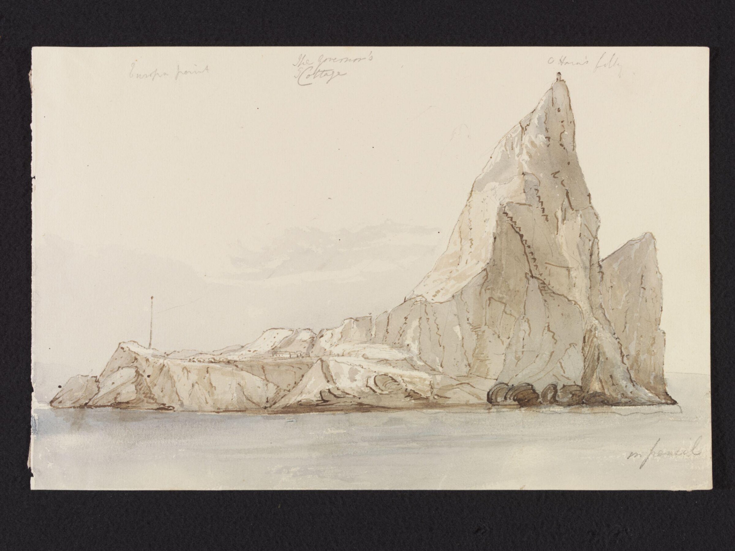 The Govenor's Cottage, Europa Point, Gibralter, Selina Bracebridge, c.1825-60