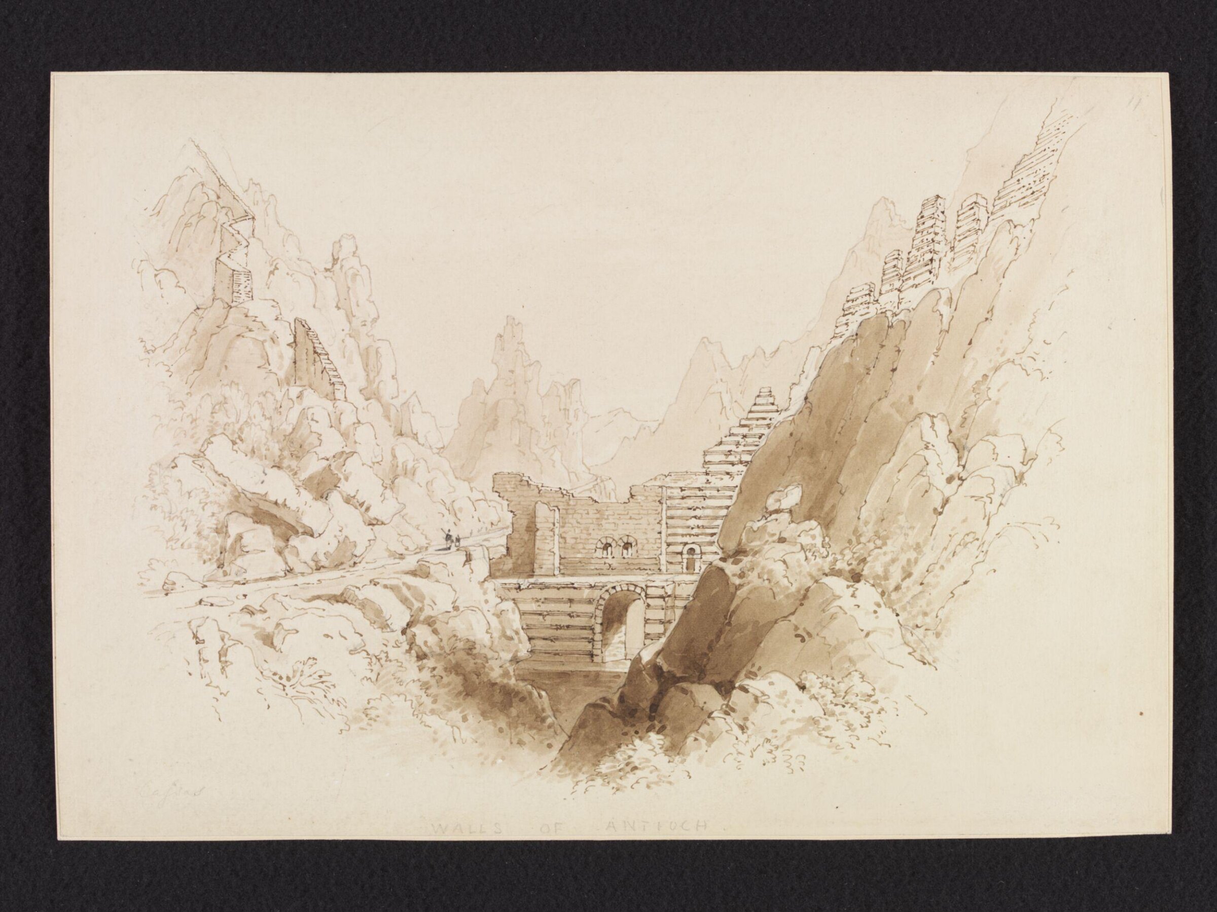 Walls of Antioch, Louis-François Cassas