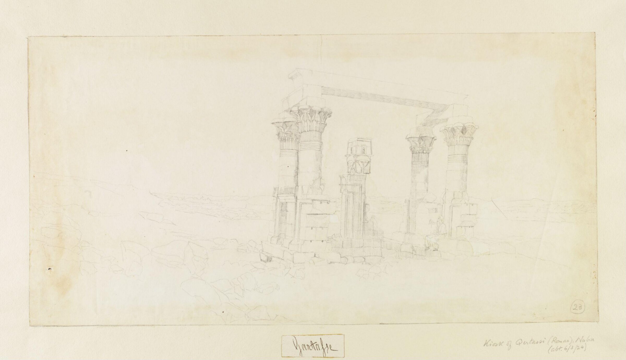 Gartasse, Frederick Catherwood, 1823-1824