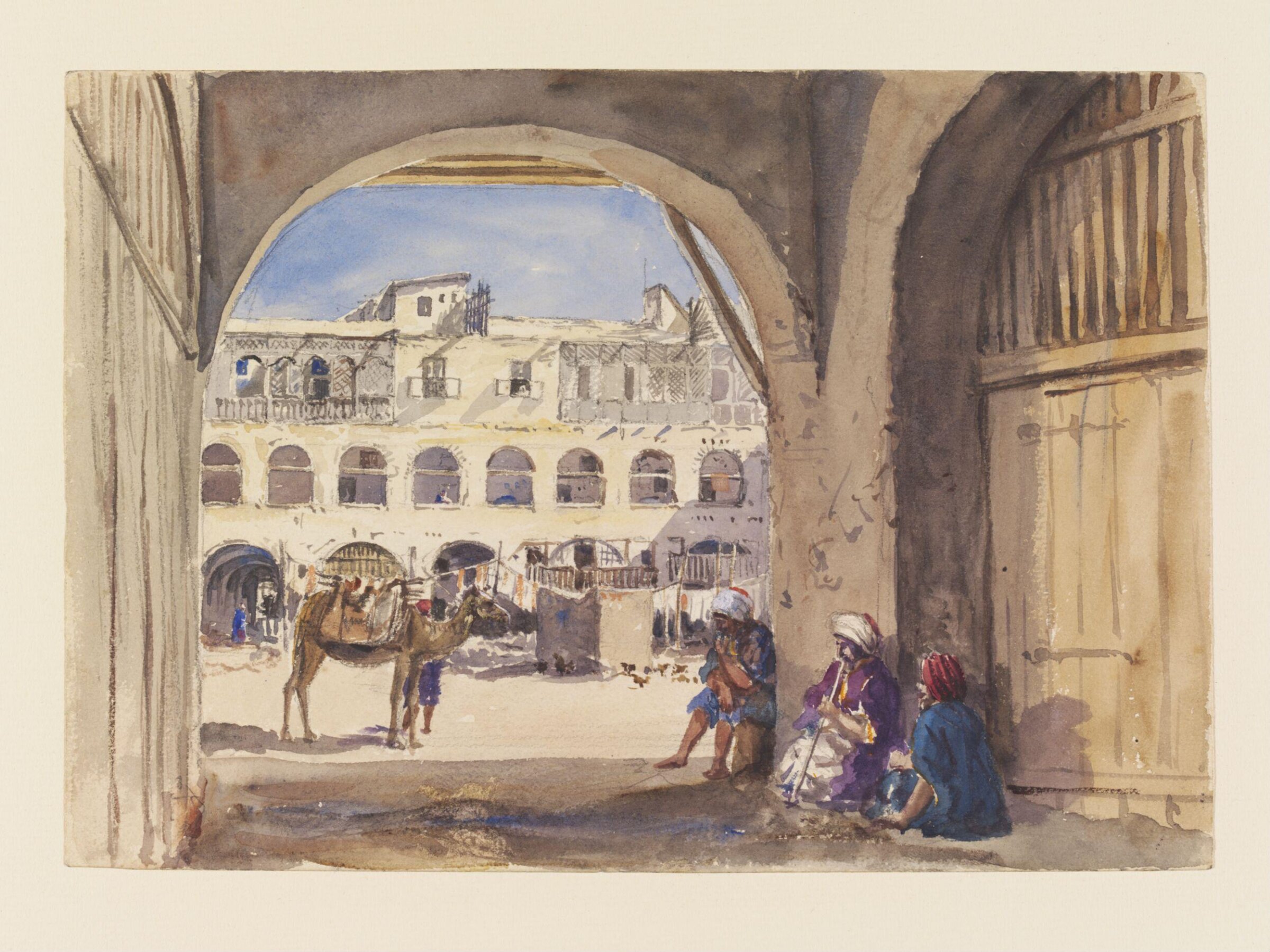 Entrance to the new Ockella Great Square of Alexandria, William Carpenter, 1853