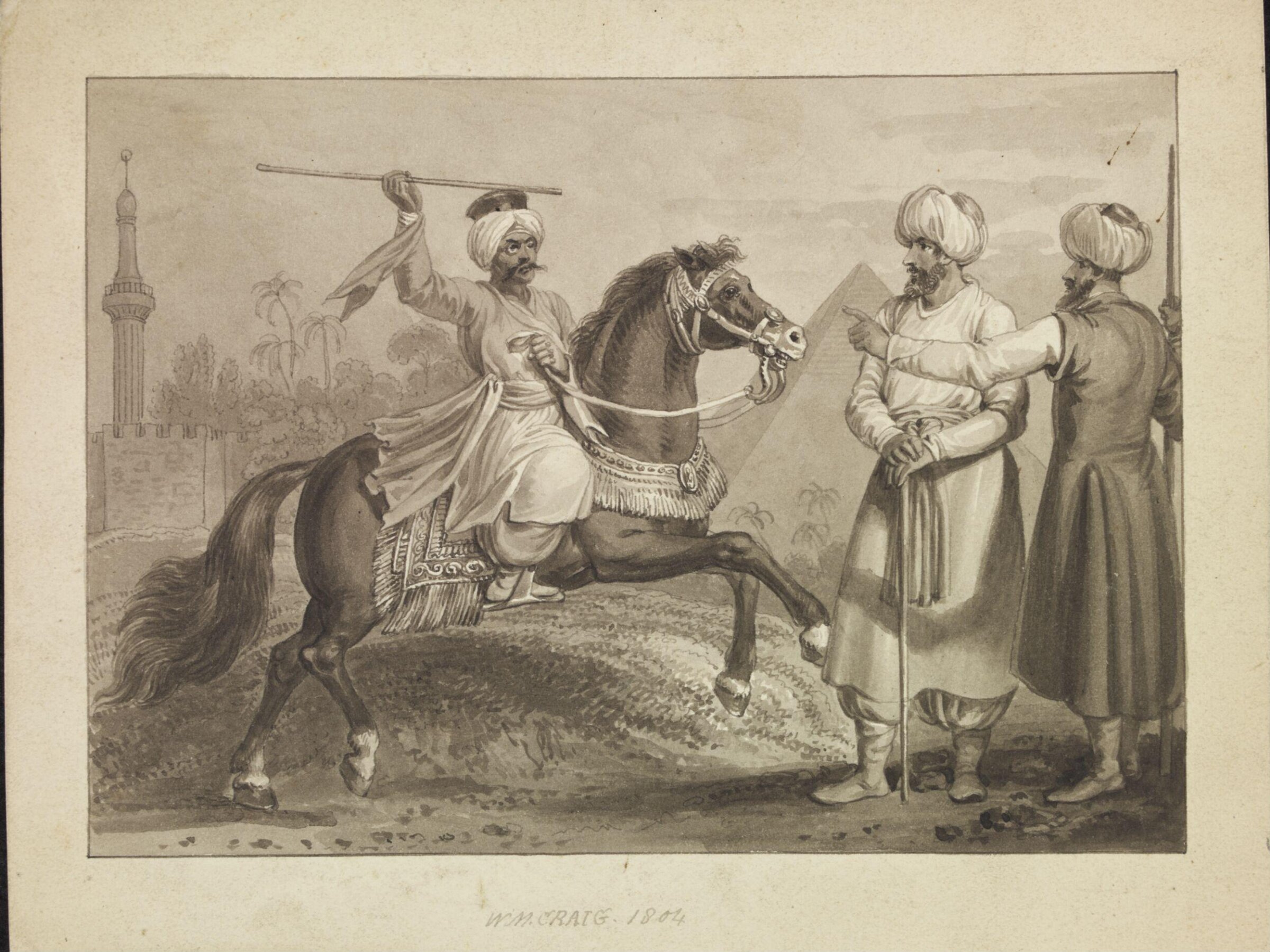 A Mameluke and Turks of Egypt, William Marshall Craig, 1804