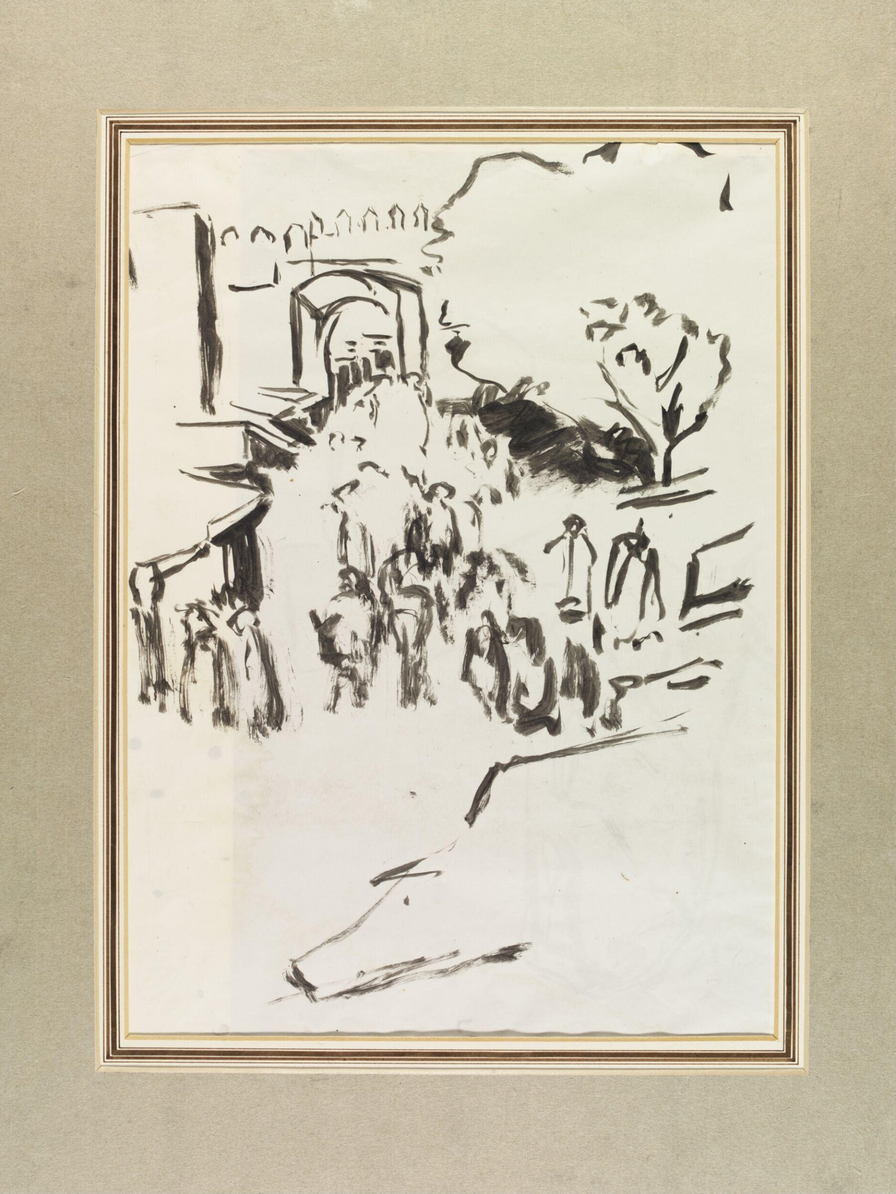 Street Scene in Tangier, Joseph Crawhall, 1884-1893
