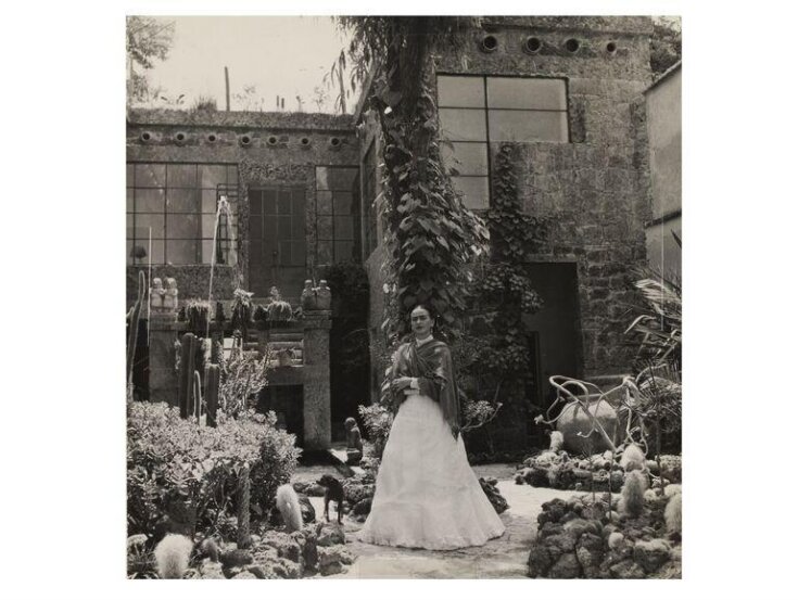 Frida Kahlo in her garden top image