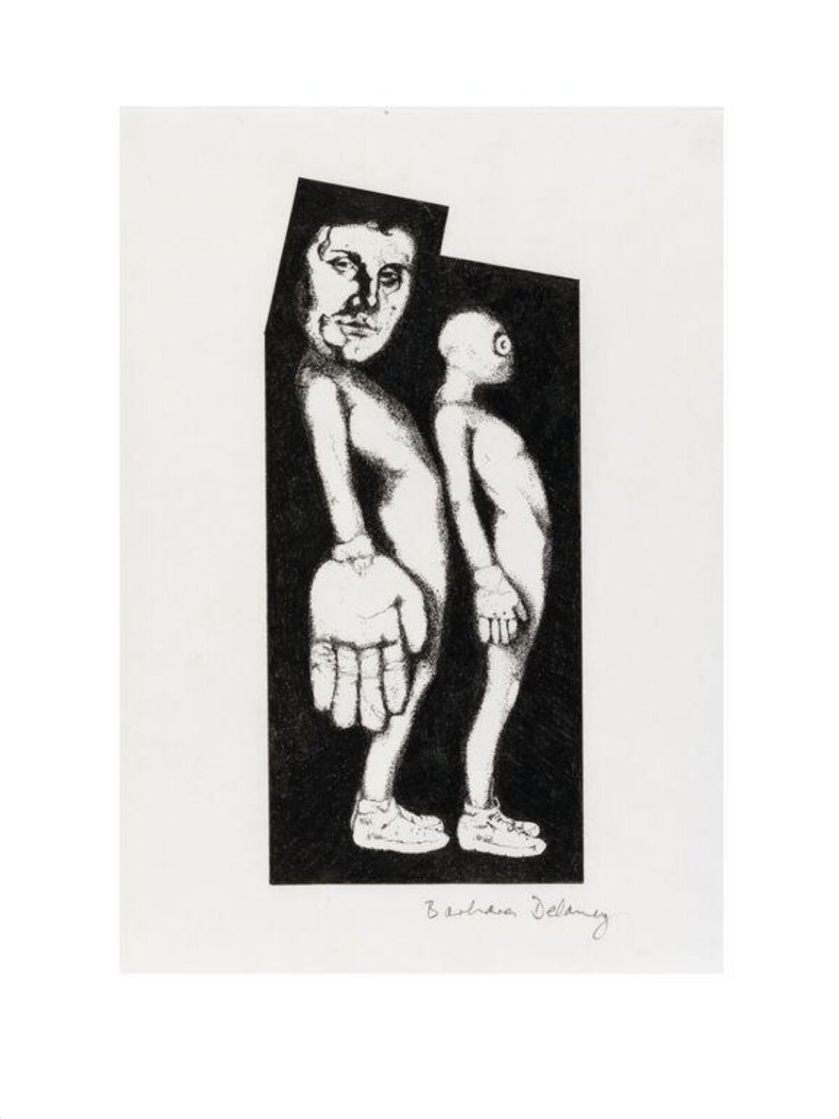 Luther and Friend, Barbara Delaney, 1998
