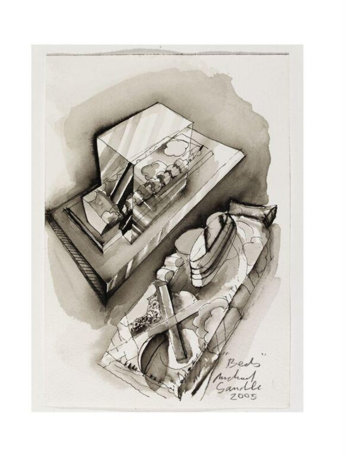 Beds, Michael Sandle, 2005