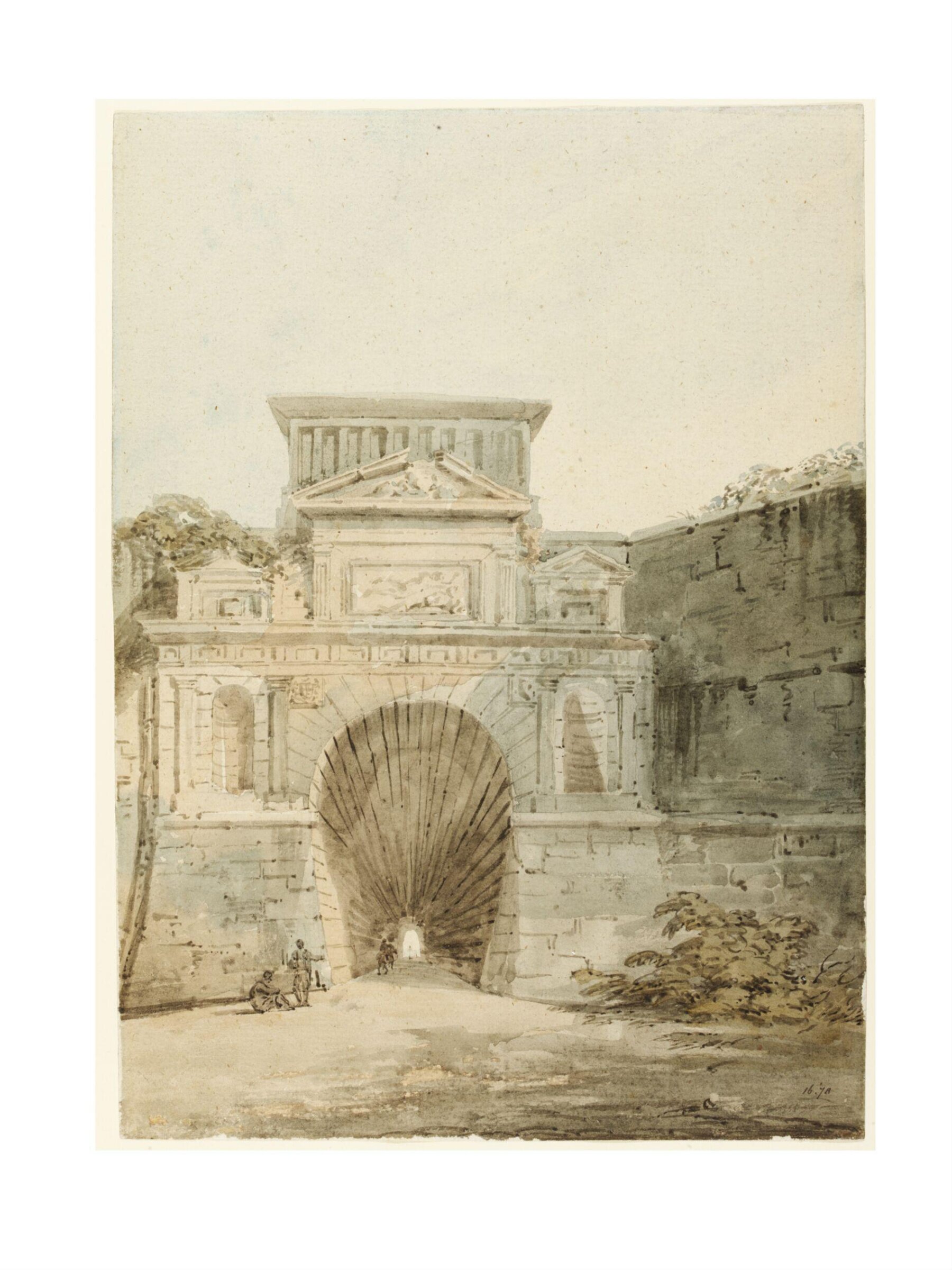 Entrance to the 'Grotto', Posillipo, Thomas Girtin, ca. 1795-1802