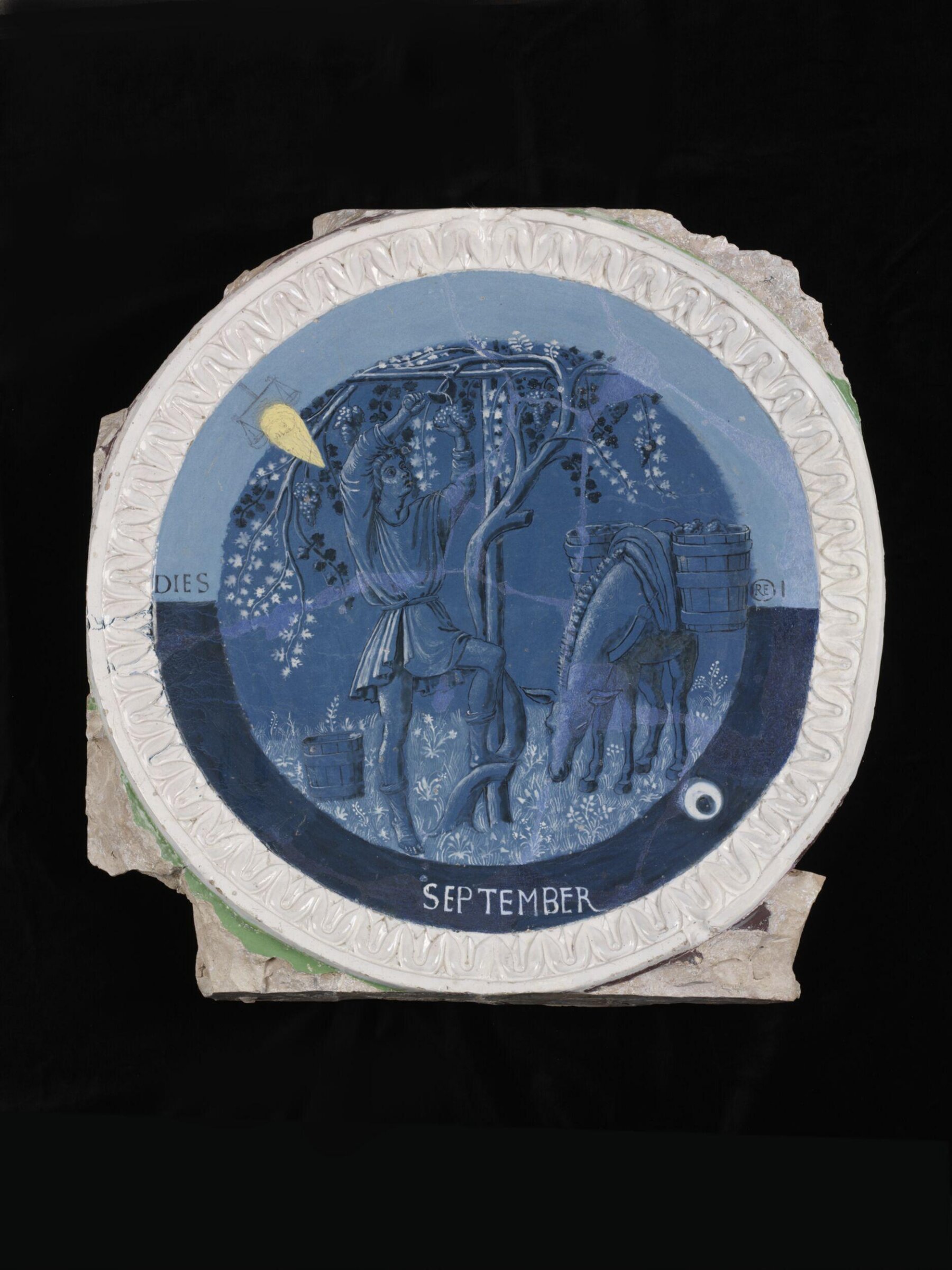 September, Luca della Robbia, ca. 1450-1456